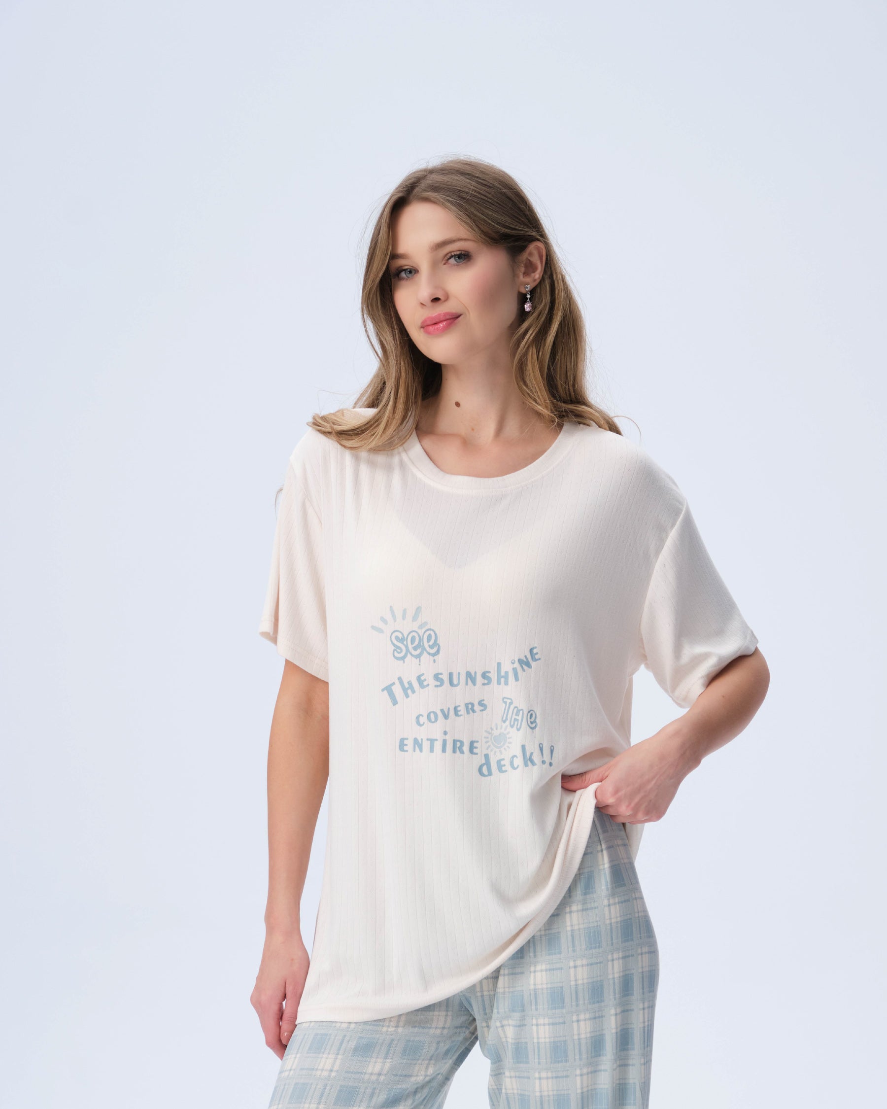 بيجامة نسائية - قطعتين (3XL-6XL)