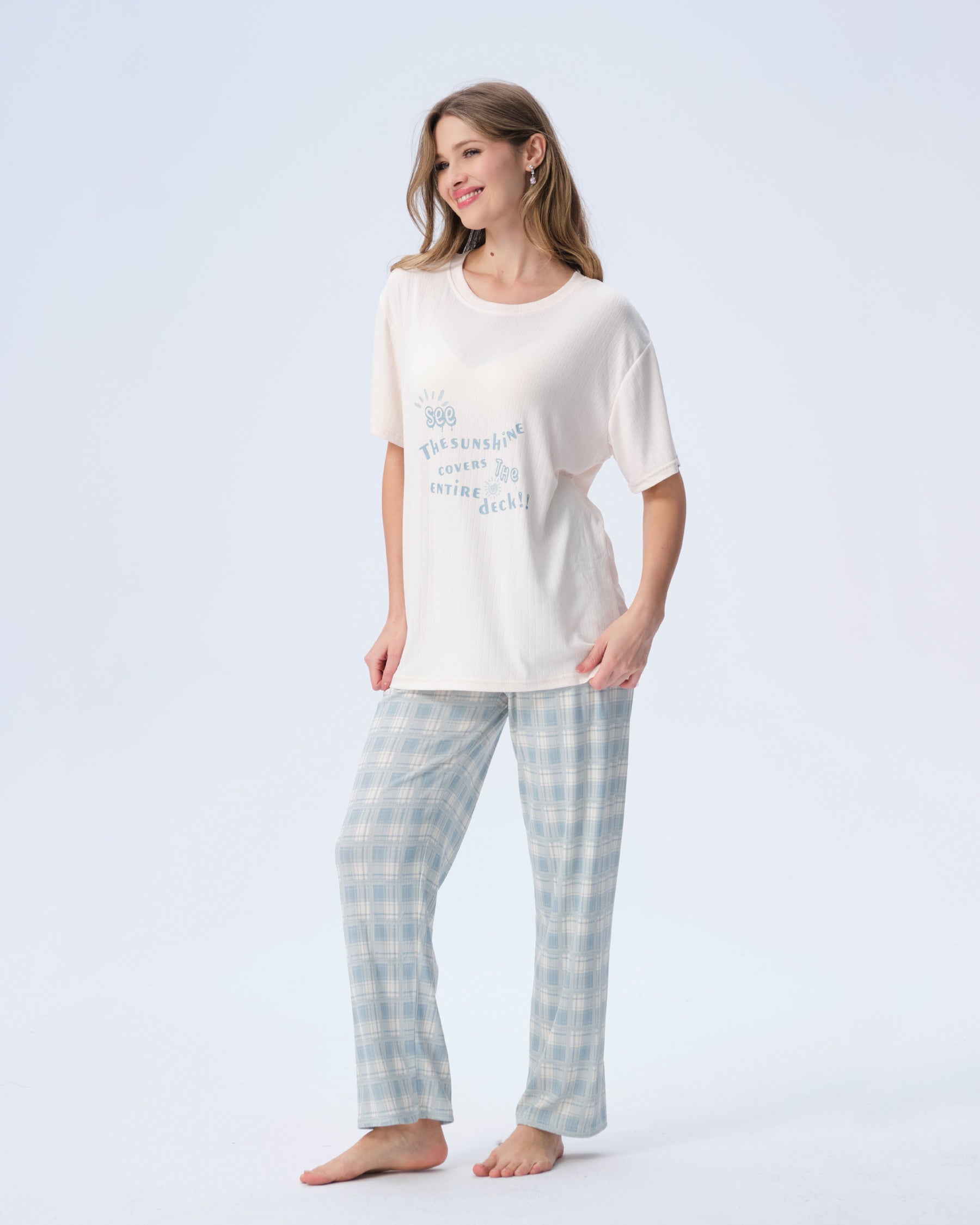بيجامة نسائية - قطعتين (3XL-6XL)