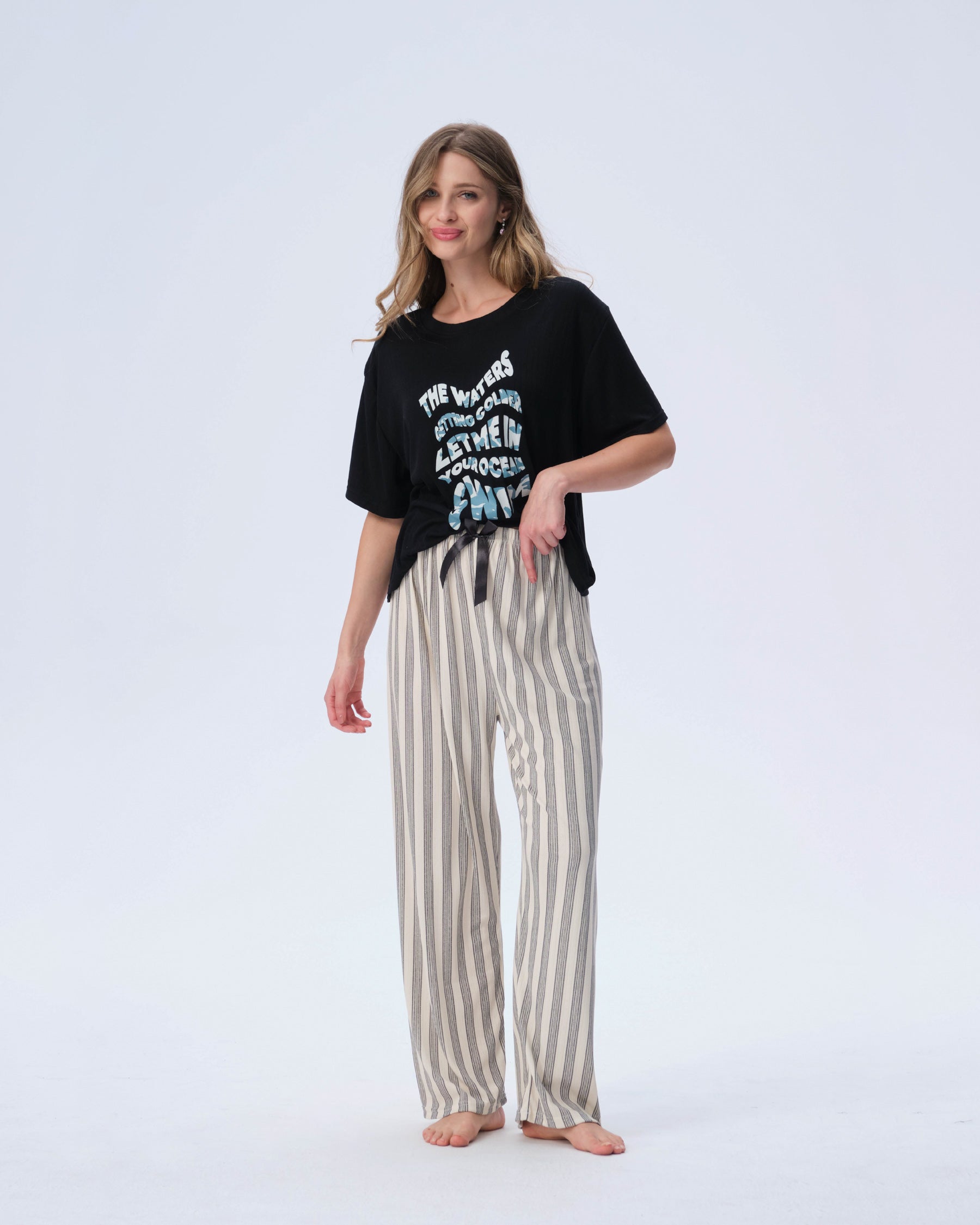 بيجامة نسائية - قطعتين (3XL-6XL)