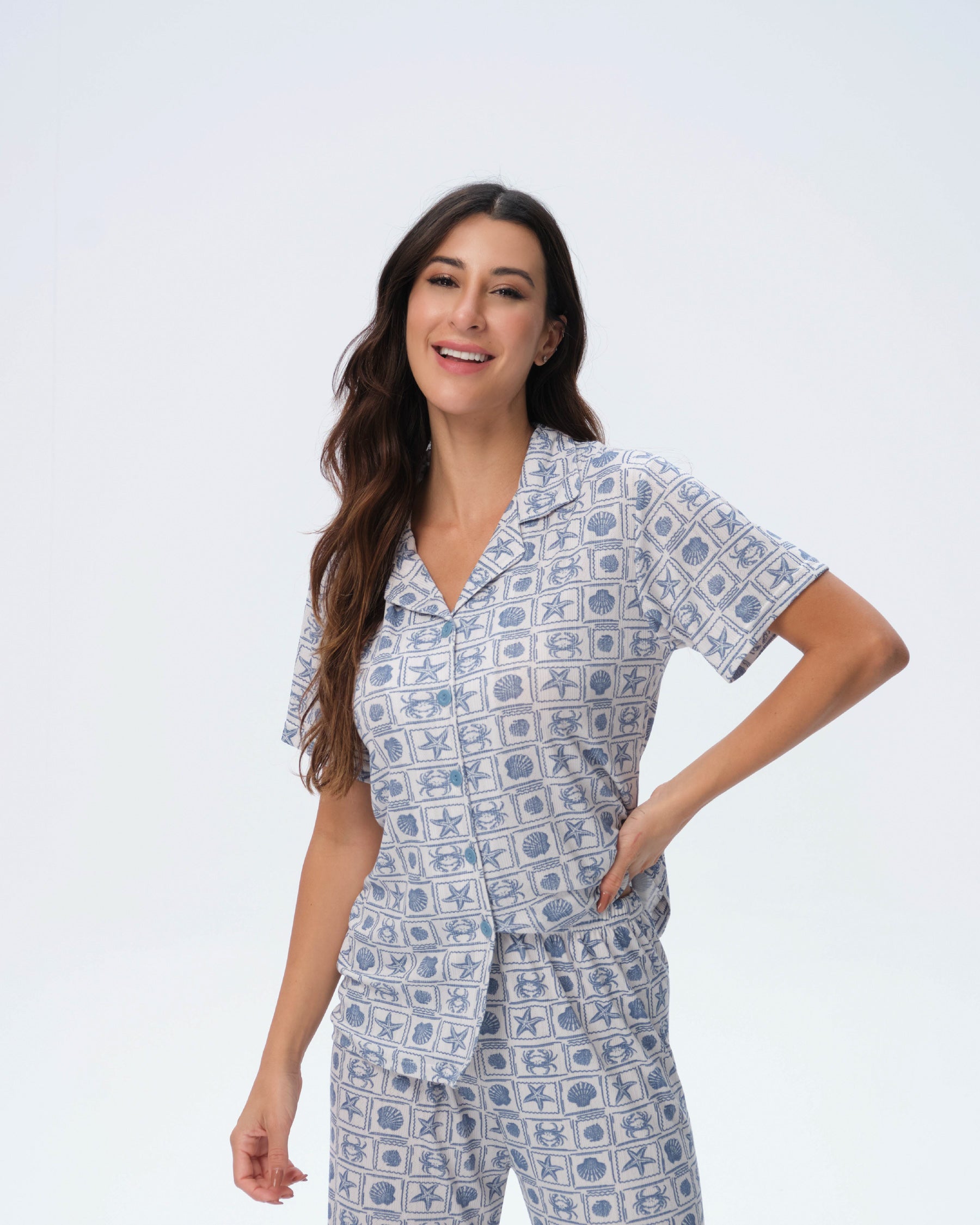 بيجامة نسائية - قطعتين (M-2XL)