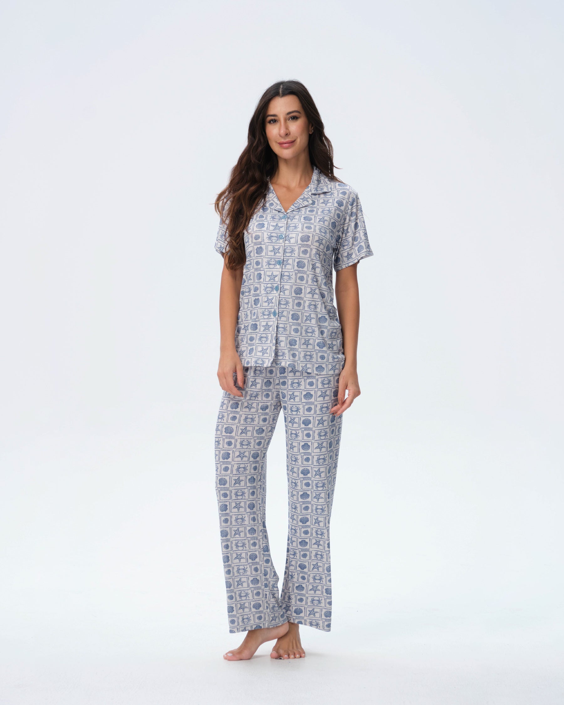 بيجامة نسائية - قطعتين (3XL-6XL)