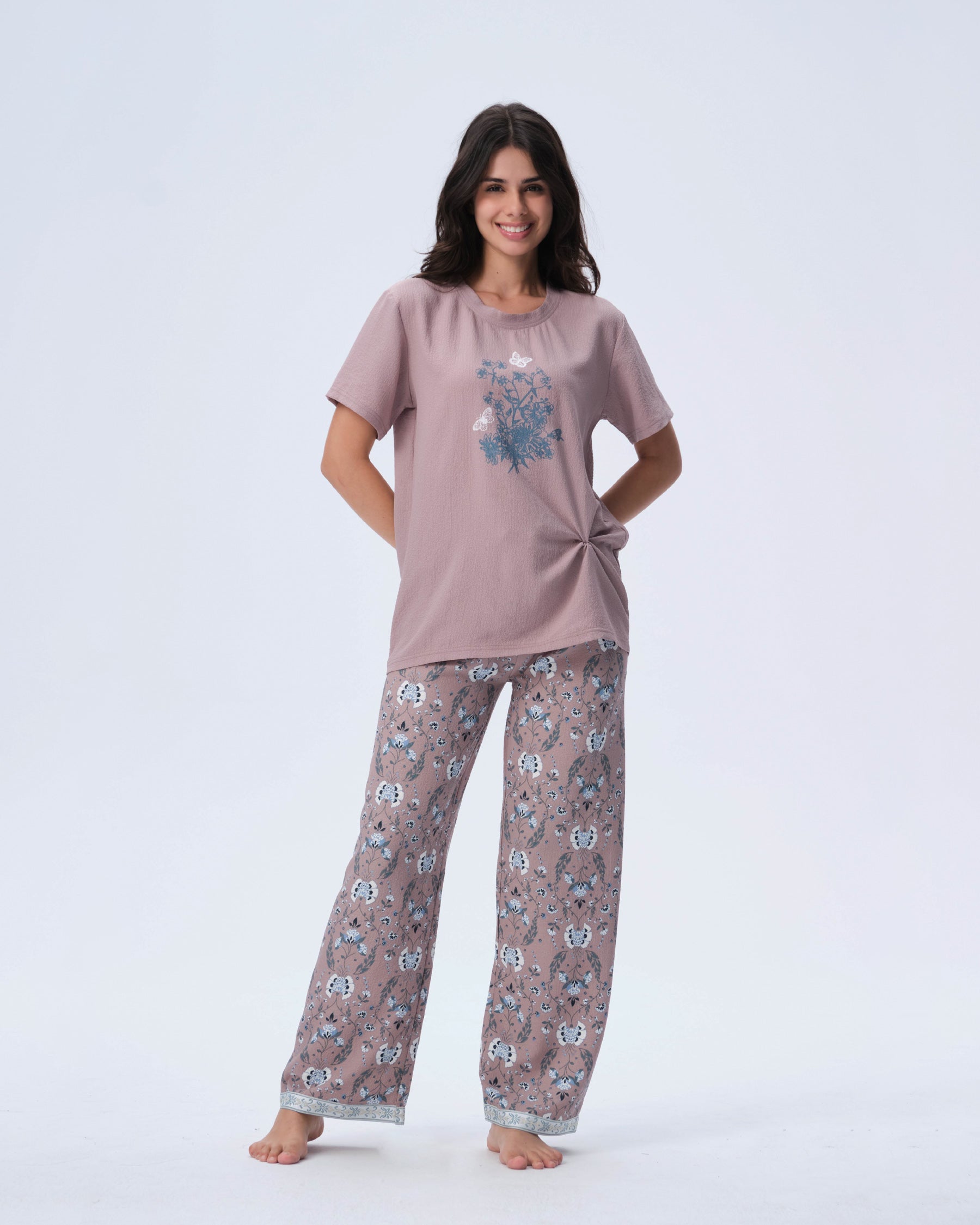 بيجامة نسائية - قطعتين (3XL-6XL)