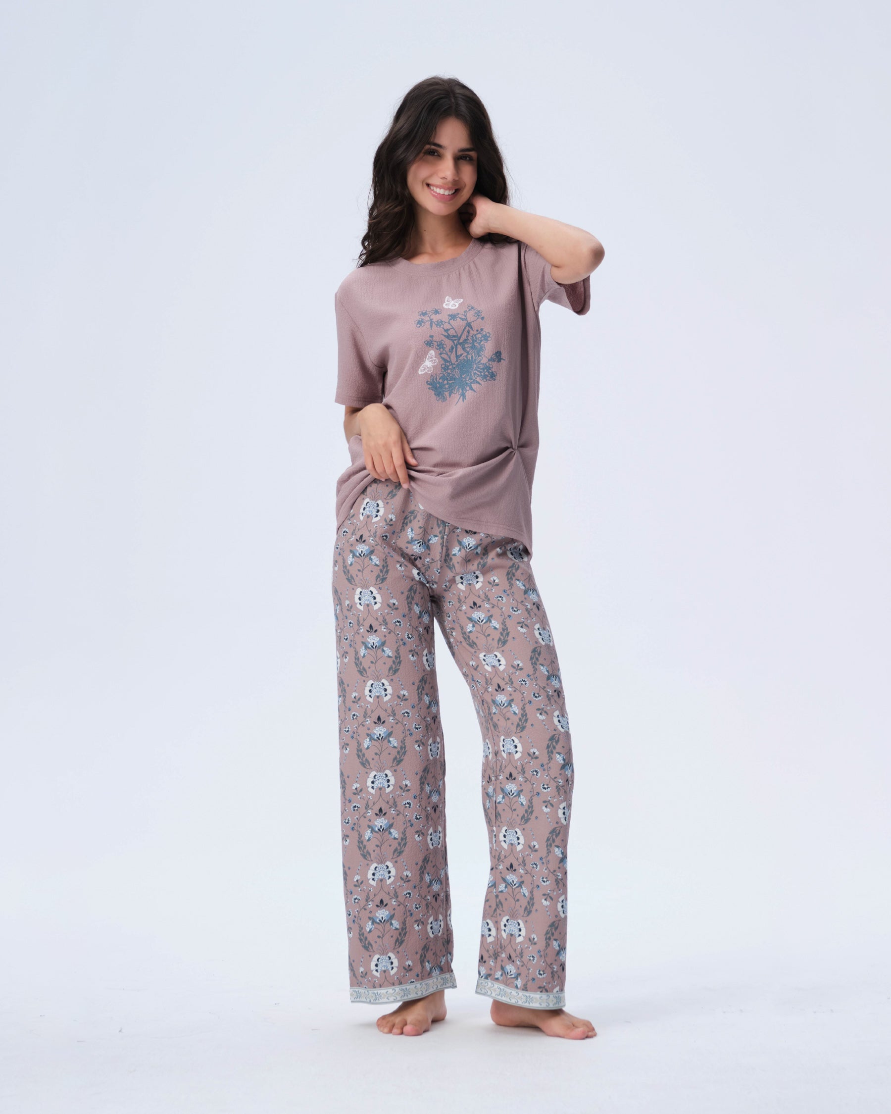 بيجامة نسائية - قطعتين (3XL-6XL)