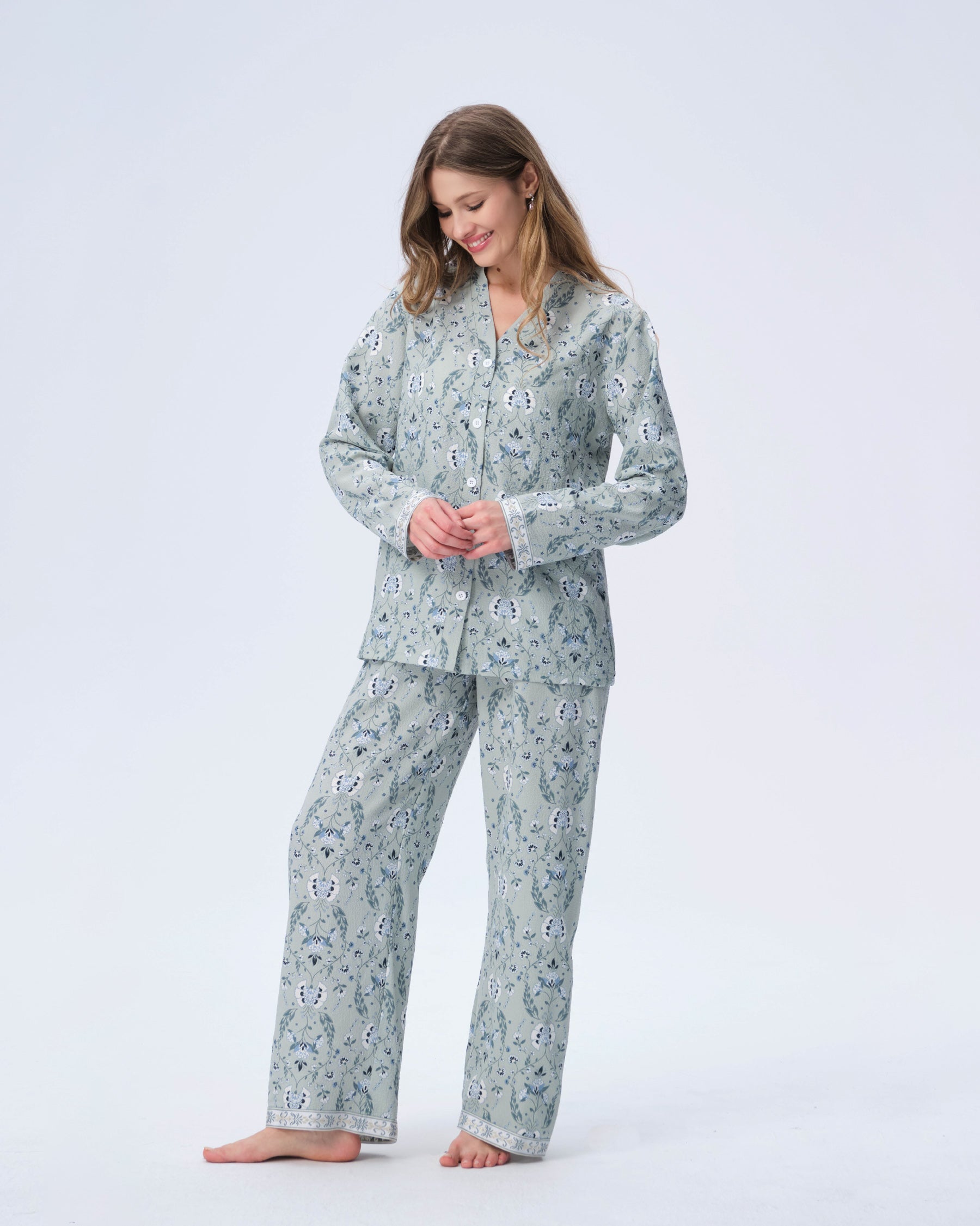 بيجامة نسائية - قطعتين (3XL-6XL)