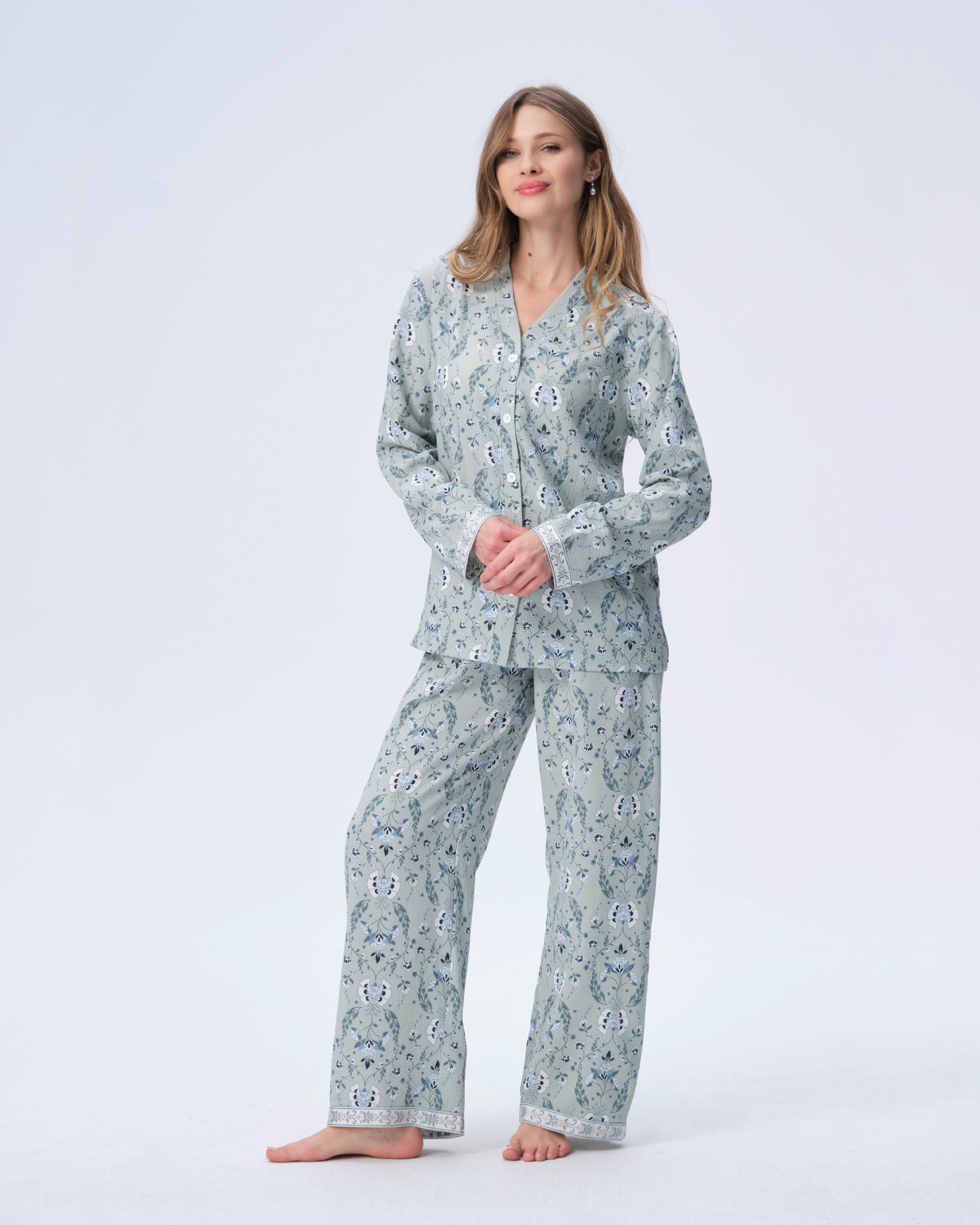بيجامة نسائية - قطعتين (3XL-6XL)