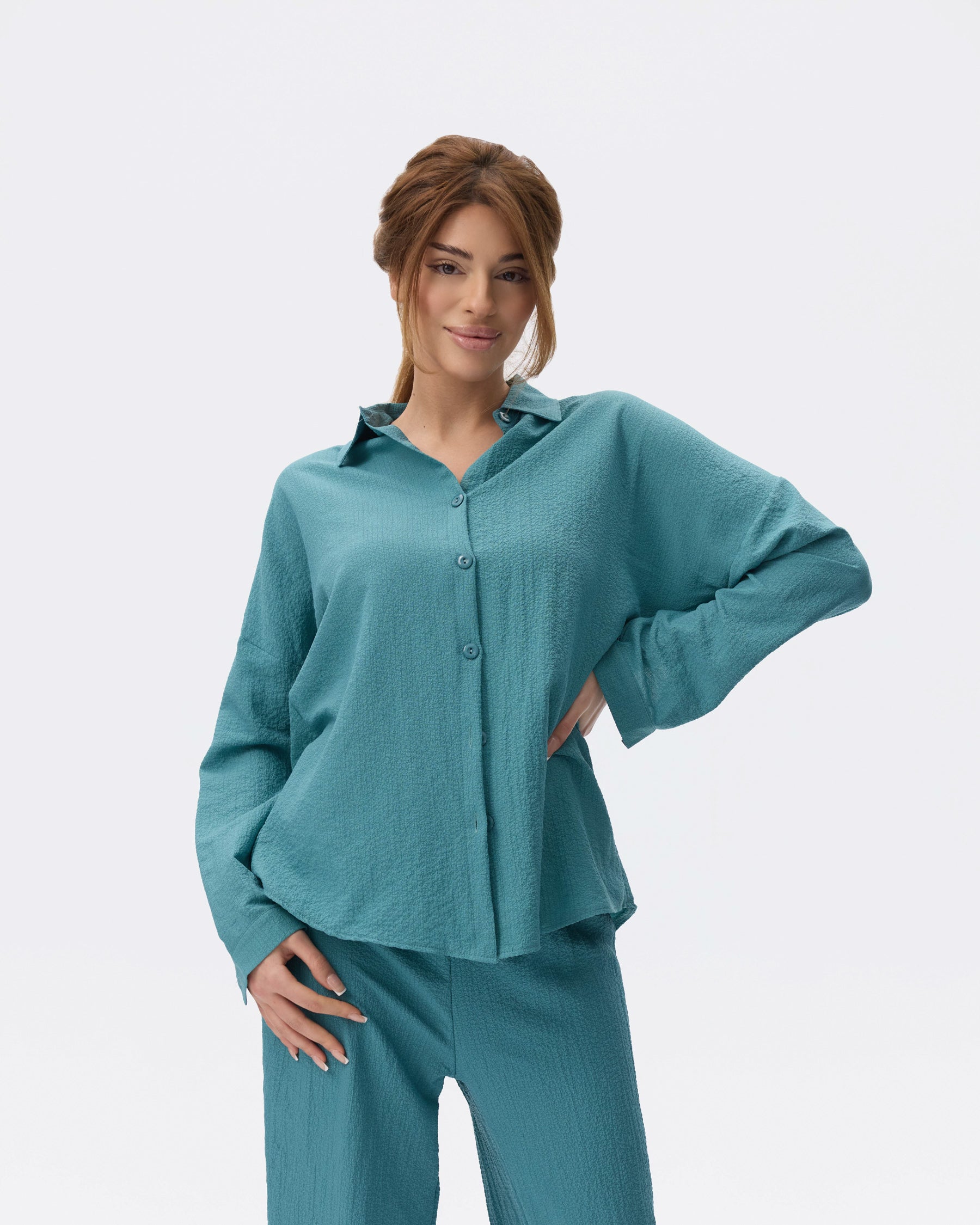 بيجامة نسائية - قطعتين (M-2XL)