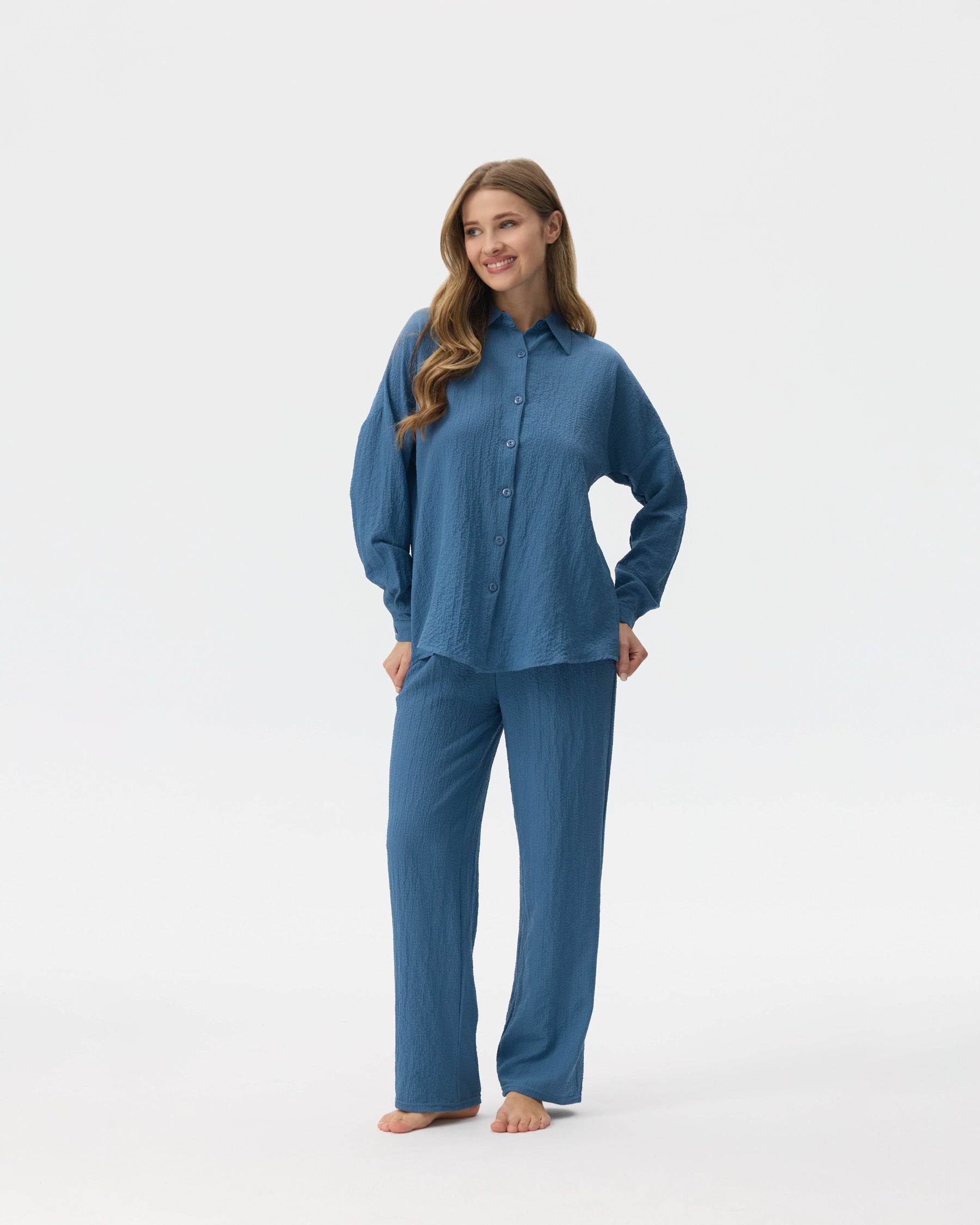 بيجامة نسائية - قطعتين (M-2XL)