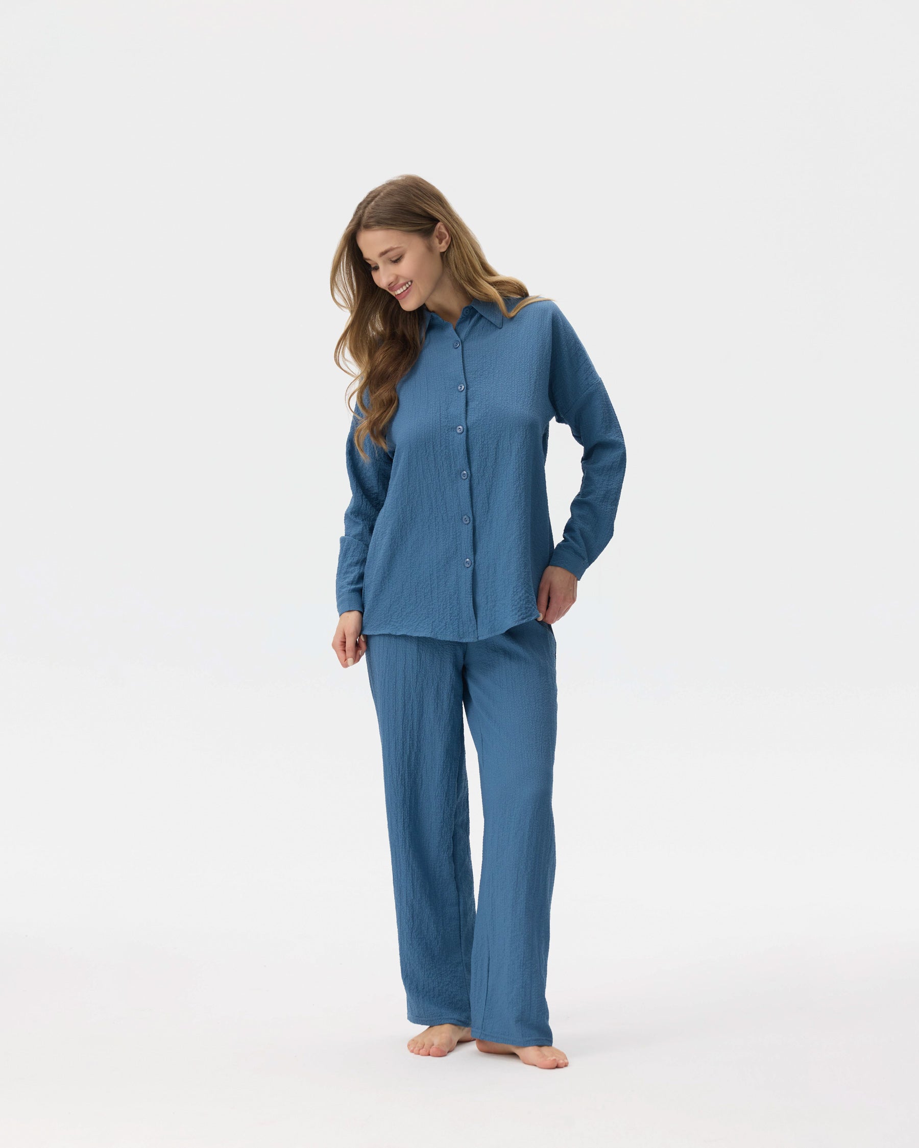 بيجامة نسائية - قطعتين (M-2XL)