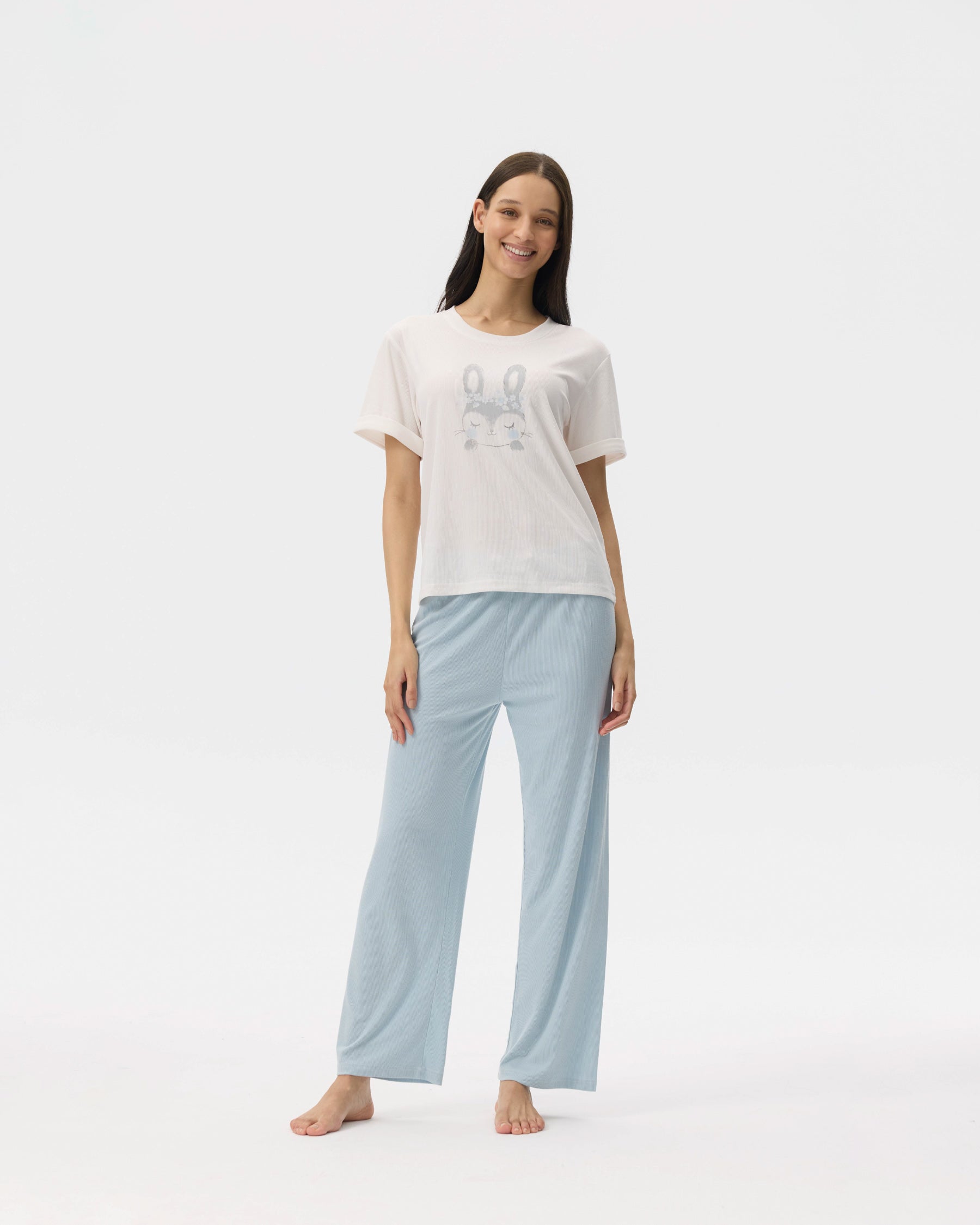 بيجامة نسائية - قطعتين (3XL-6XL)