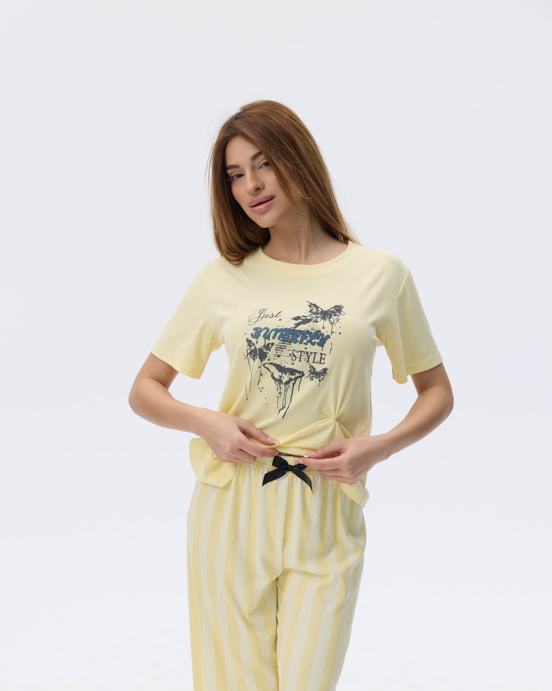 بيجامة نسائية - قطعتين (M-2XL)