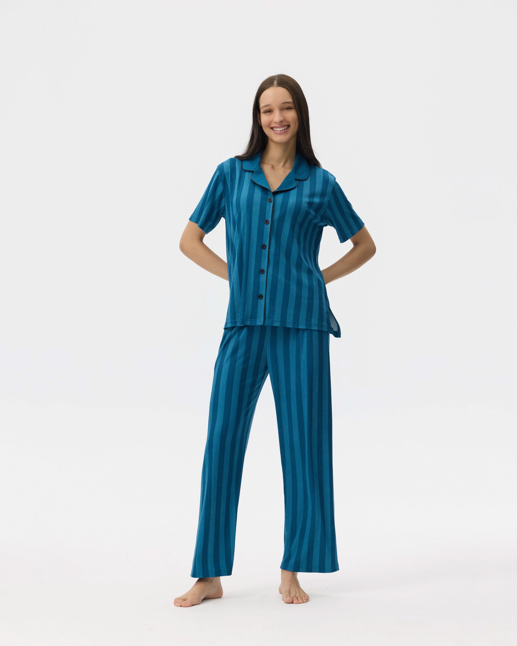 بيجامة نسائية - قطعتين (M-2XL)