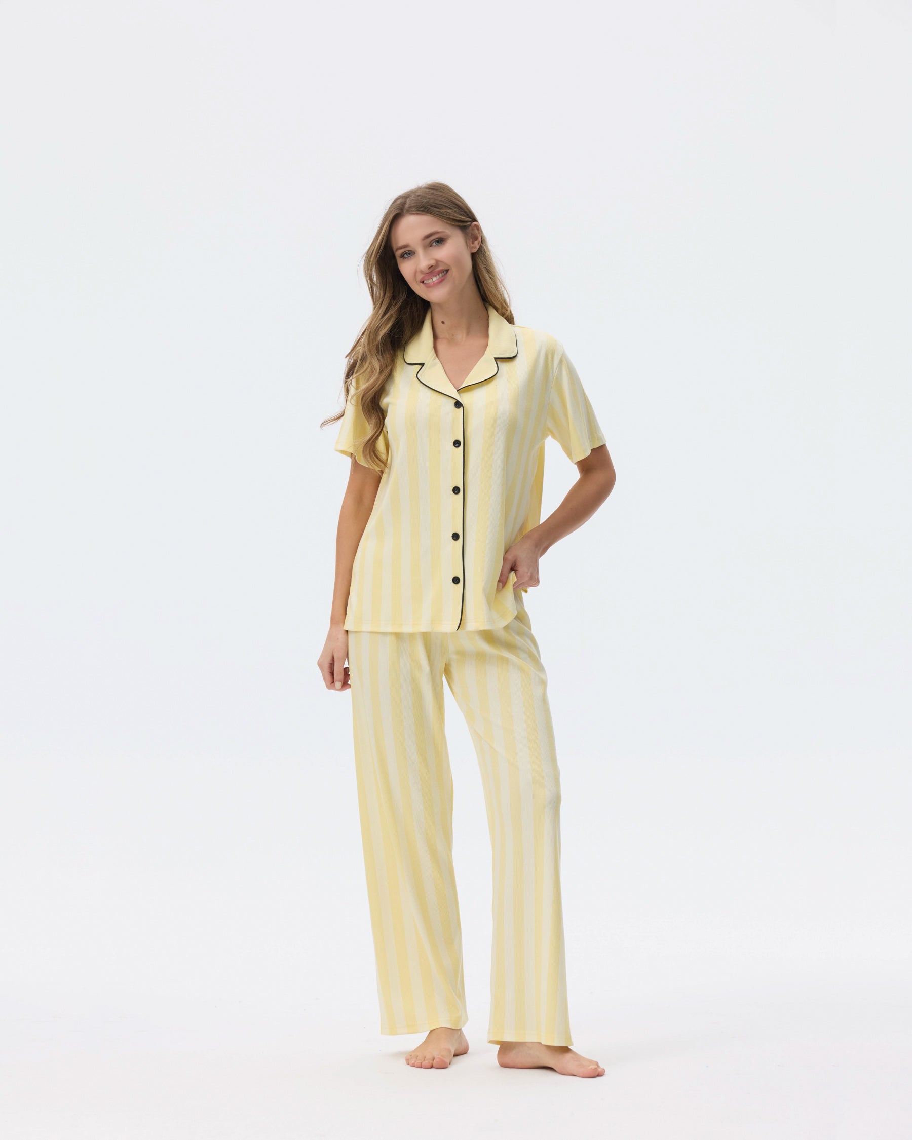 بيجامة نسائية - قطعتين (M-2XL)