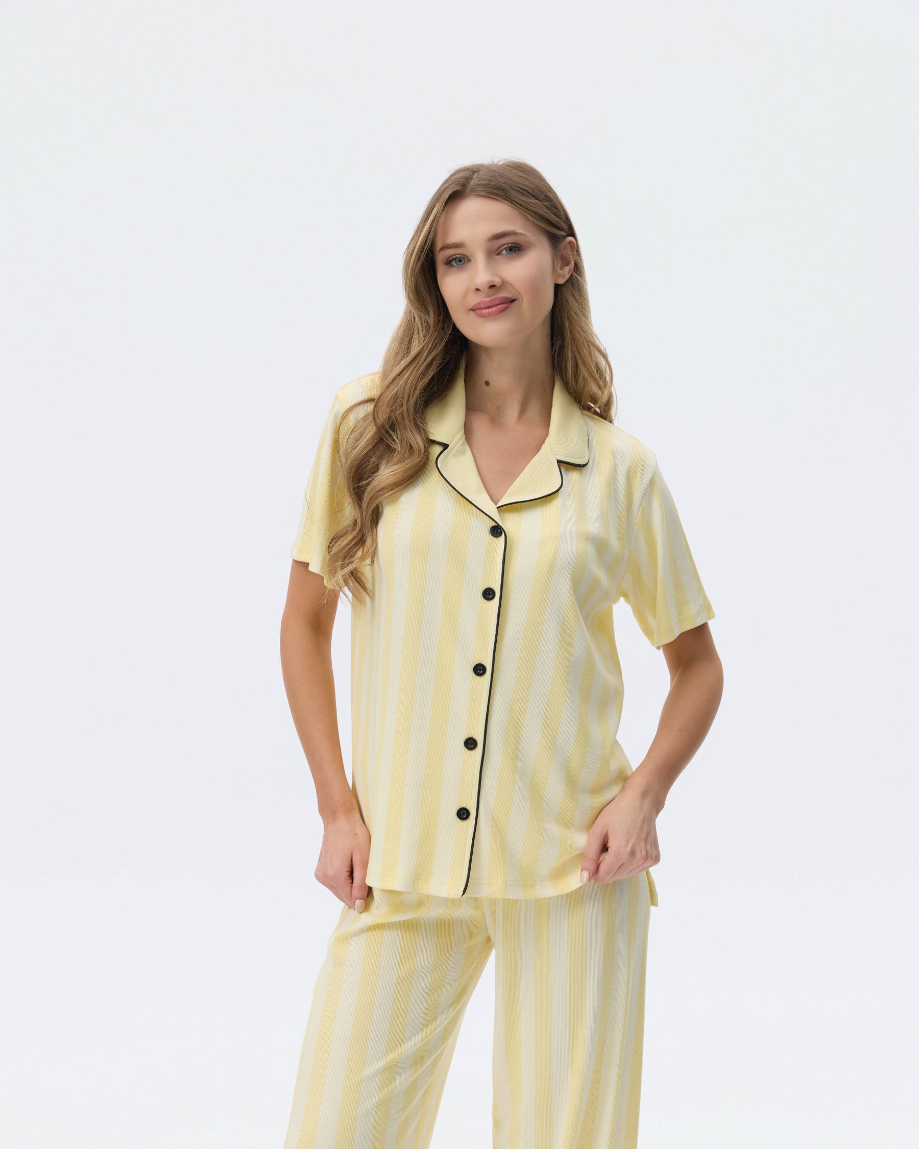 بيجامة نسائية - قطعتين (M-2XL)