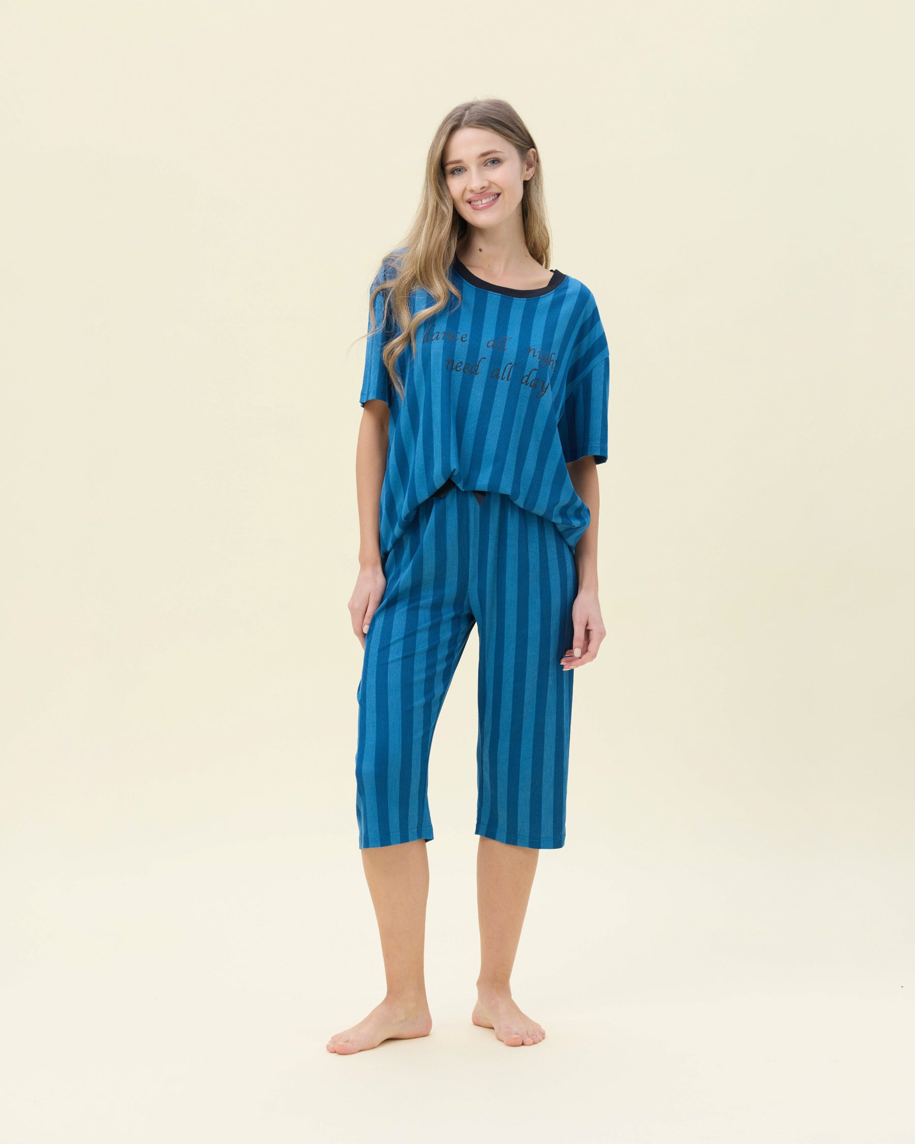 بيجامة نسائية - قطعتين (3XL-6XL)