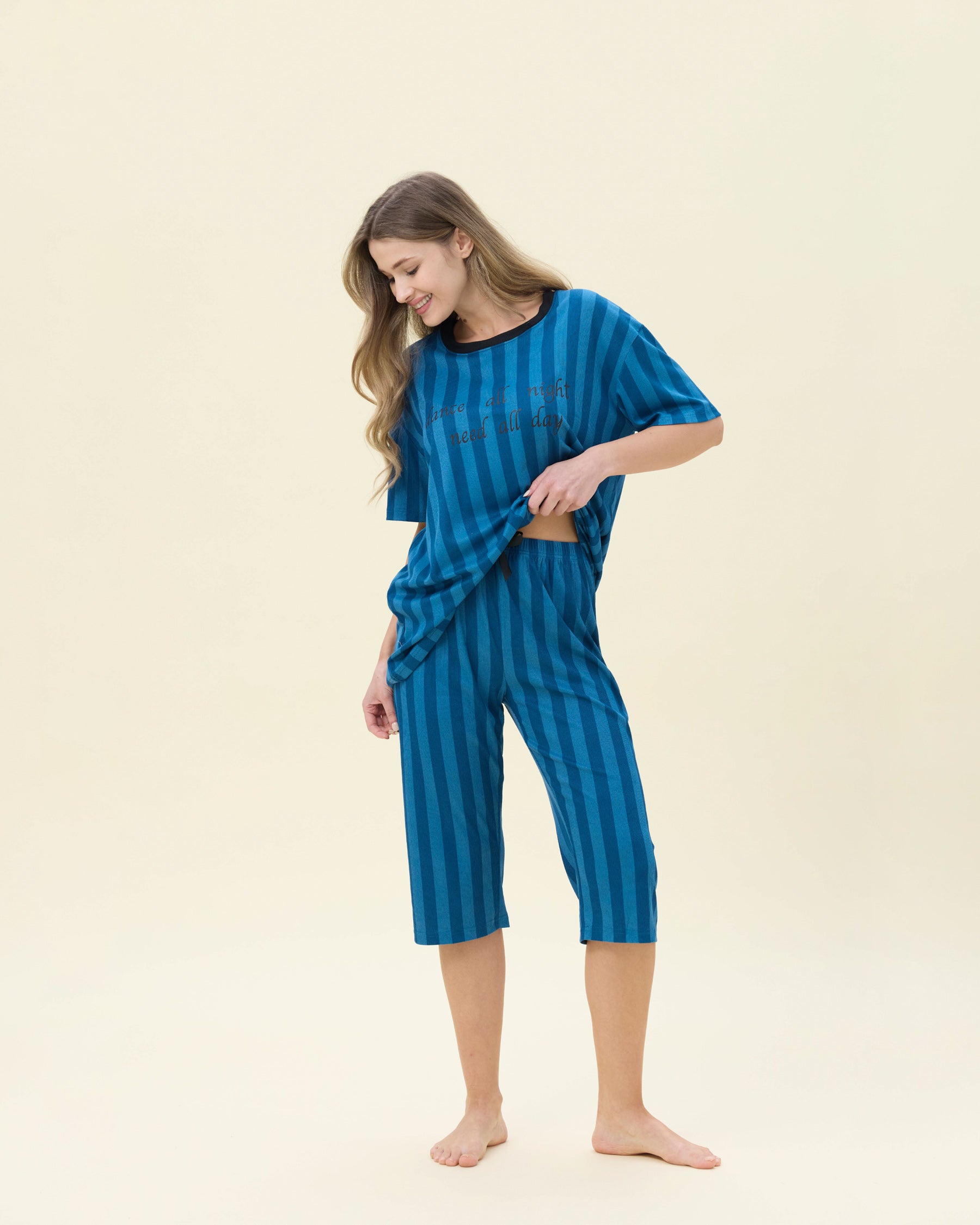 بيجامة نسائية - قطعتين (3XL-6XL)