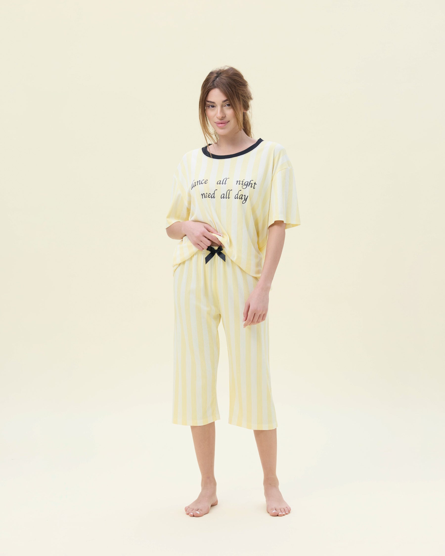 بيجامة نسائية - قطعتين (3XL-6XL)