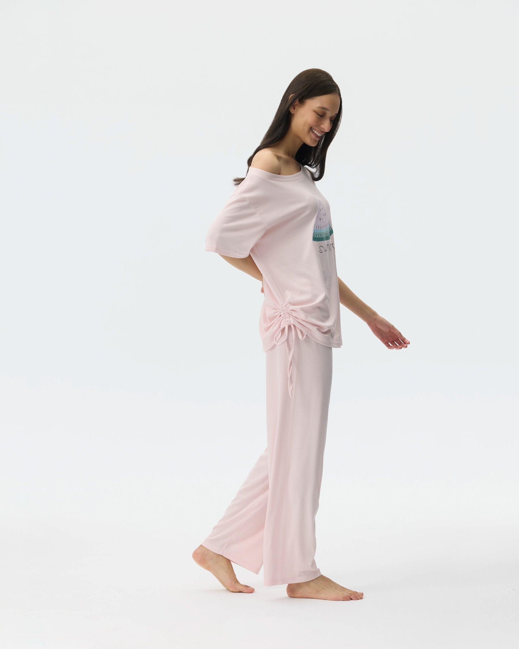 بيجامة نسائية - قطعتين (M-2XL)