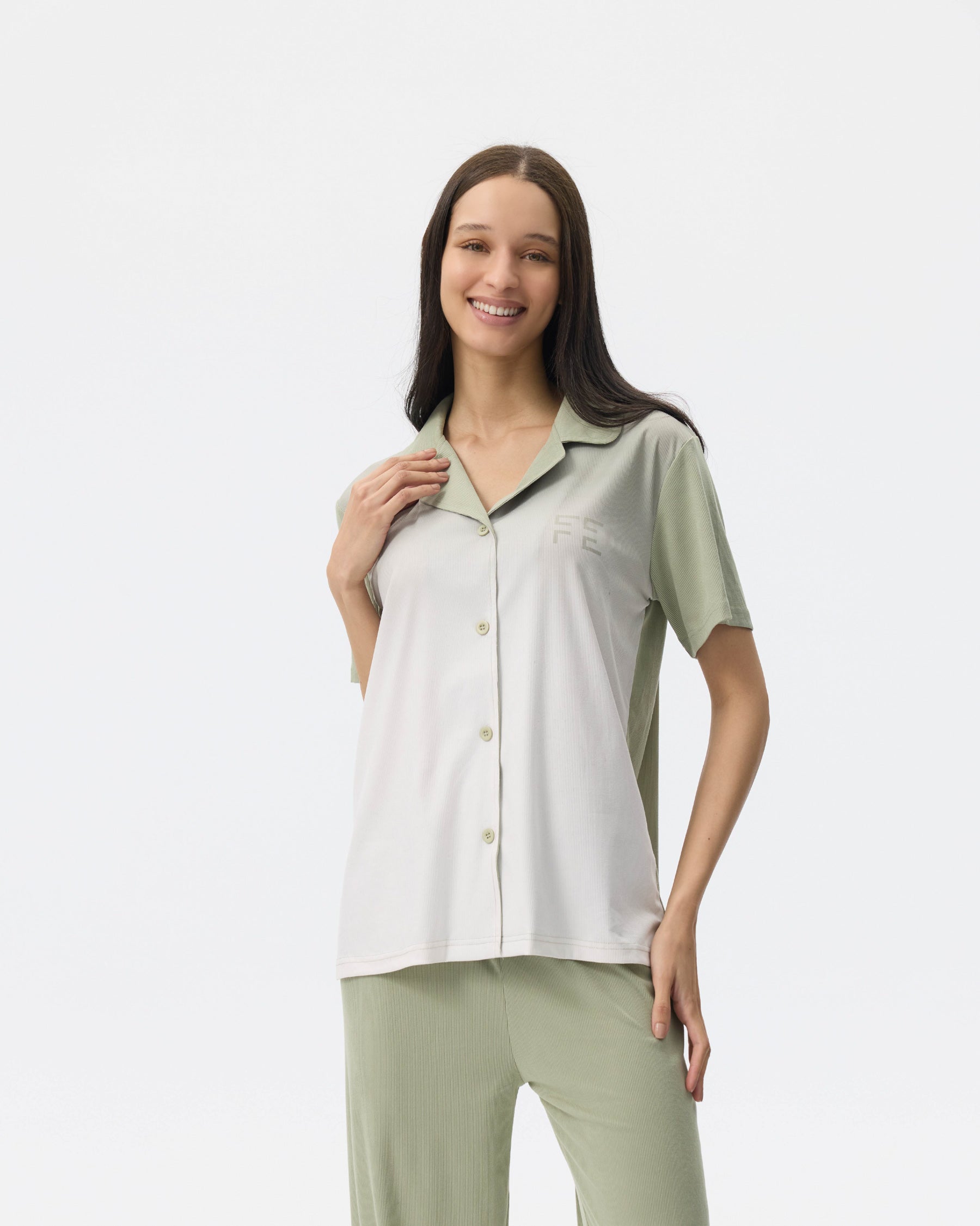 بيجامة نسائية - قطعتين (M-2XL)