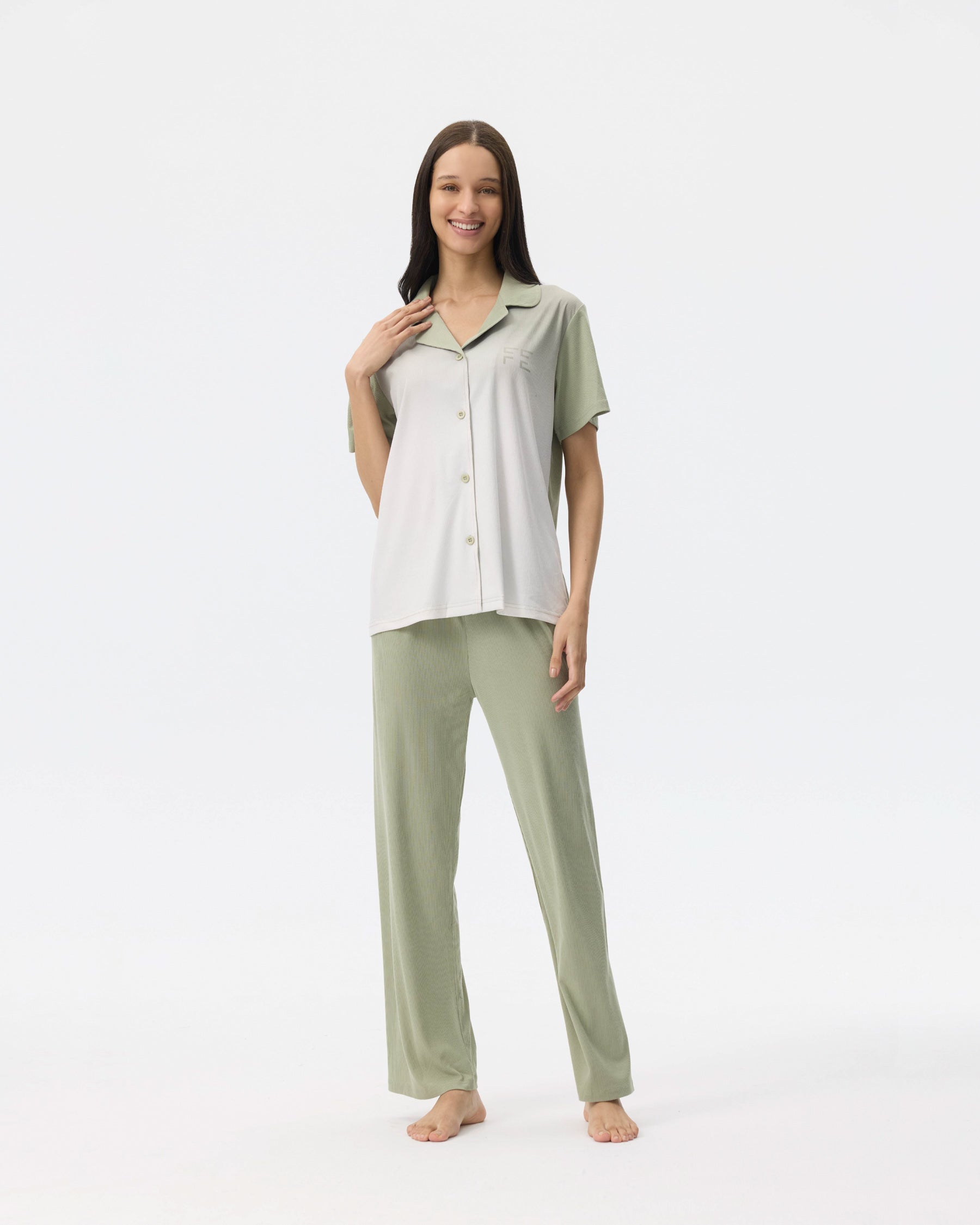 بيجامة نسائية - قطعتين (M-2XL)