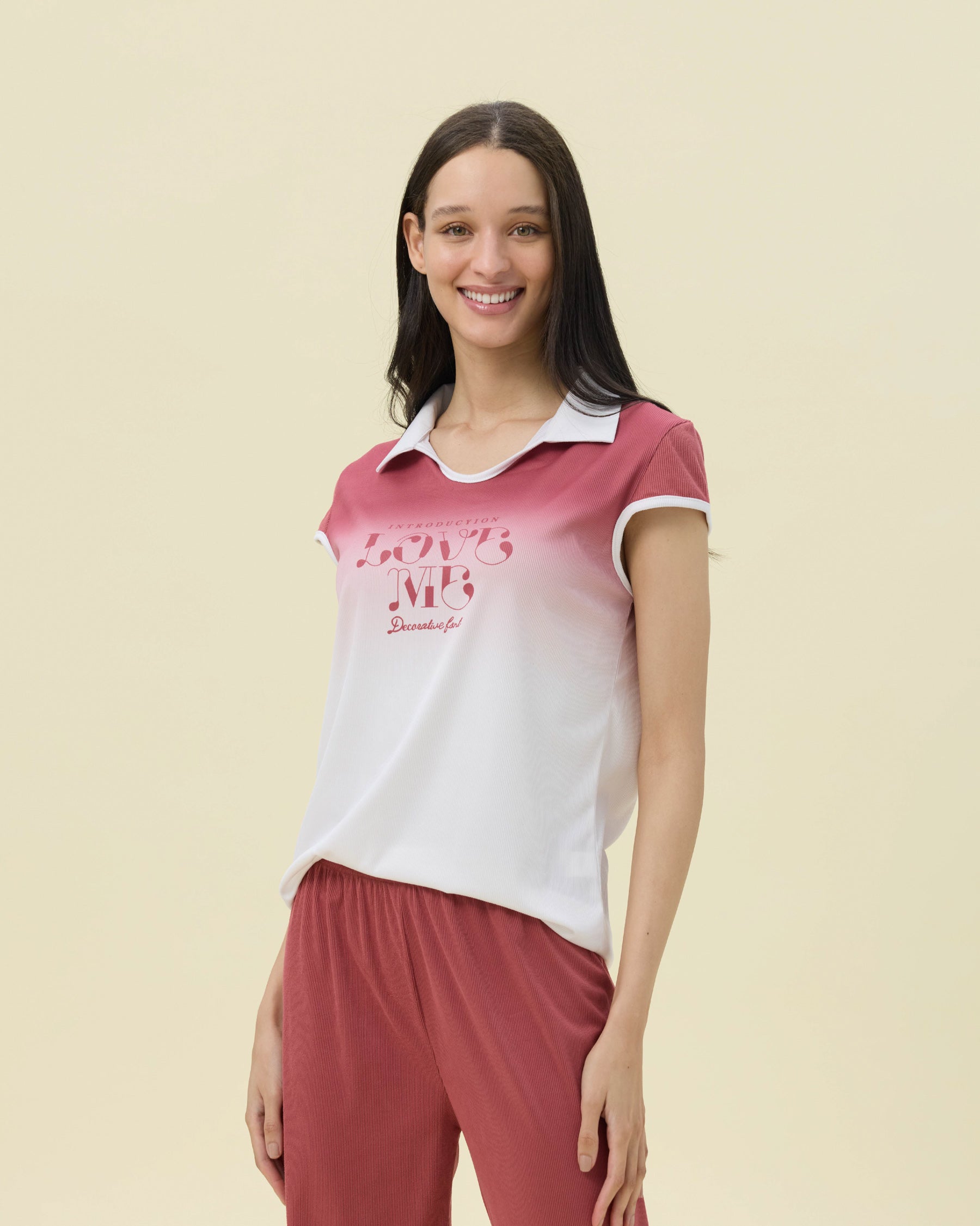 بيجامة نسائية - قطعتين (M-2XL)
