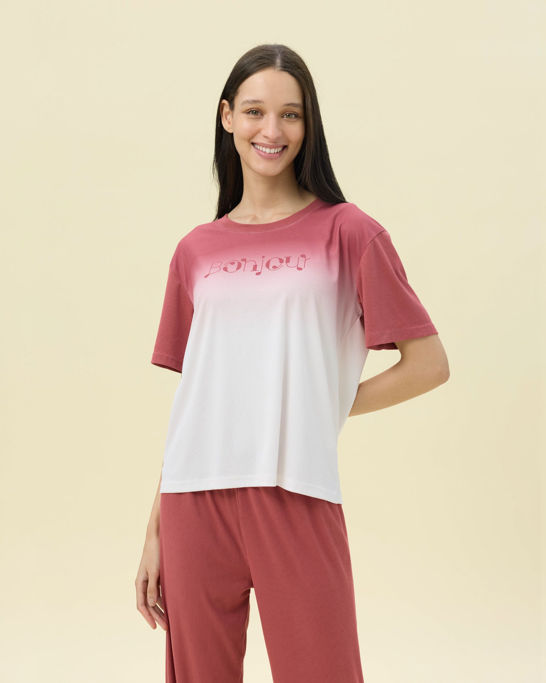 بيجامة نسائية - قطعتين (M-2XL)