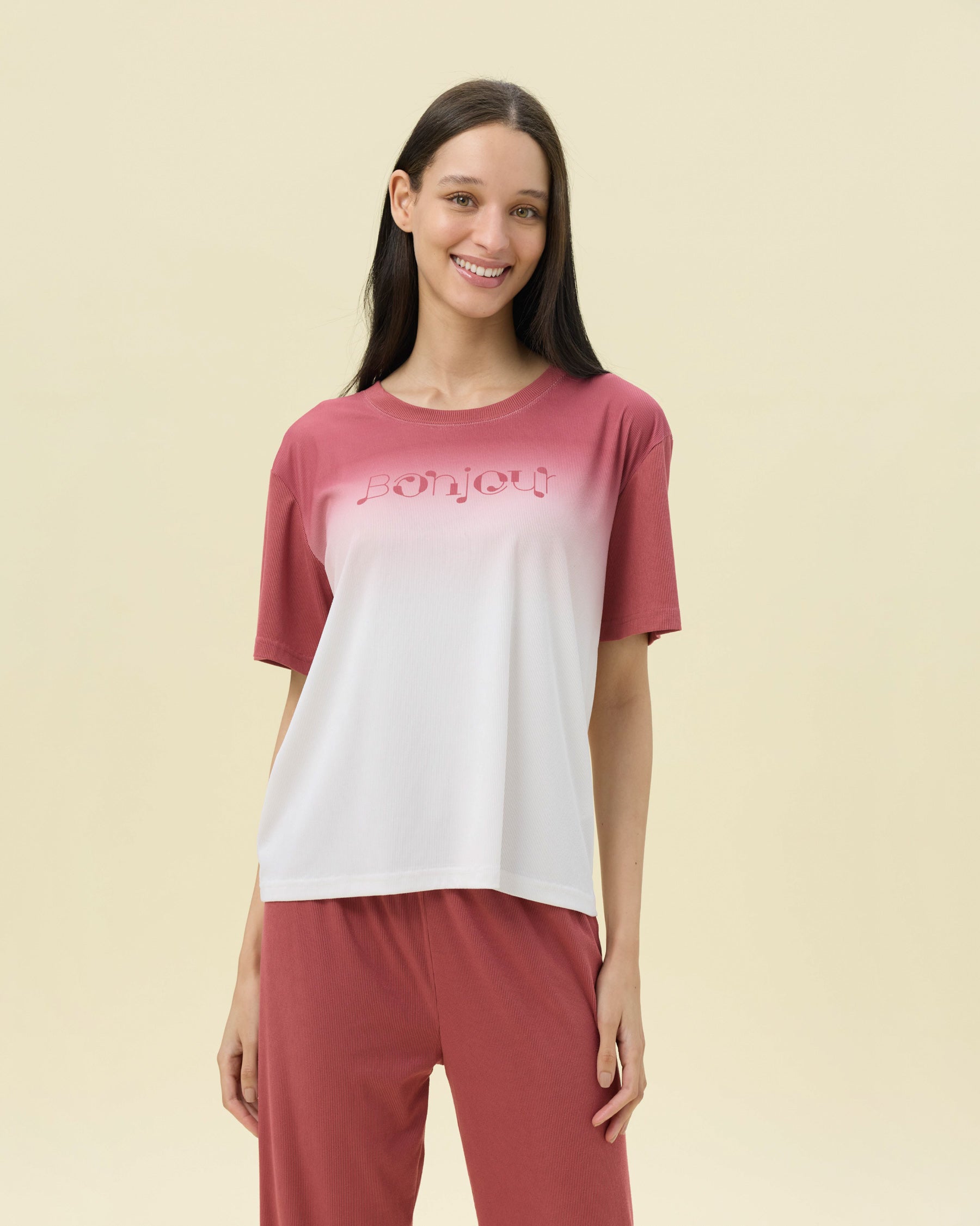 بيجامة نسائية - قطعتين (M-2XL)
