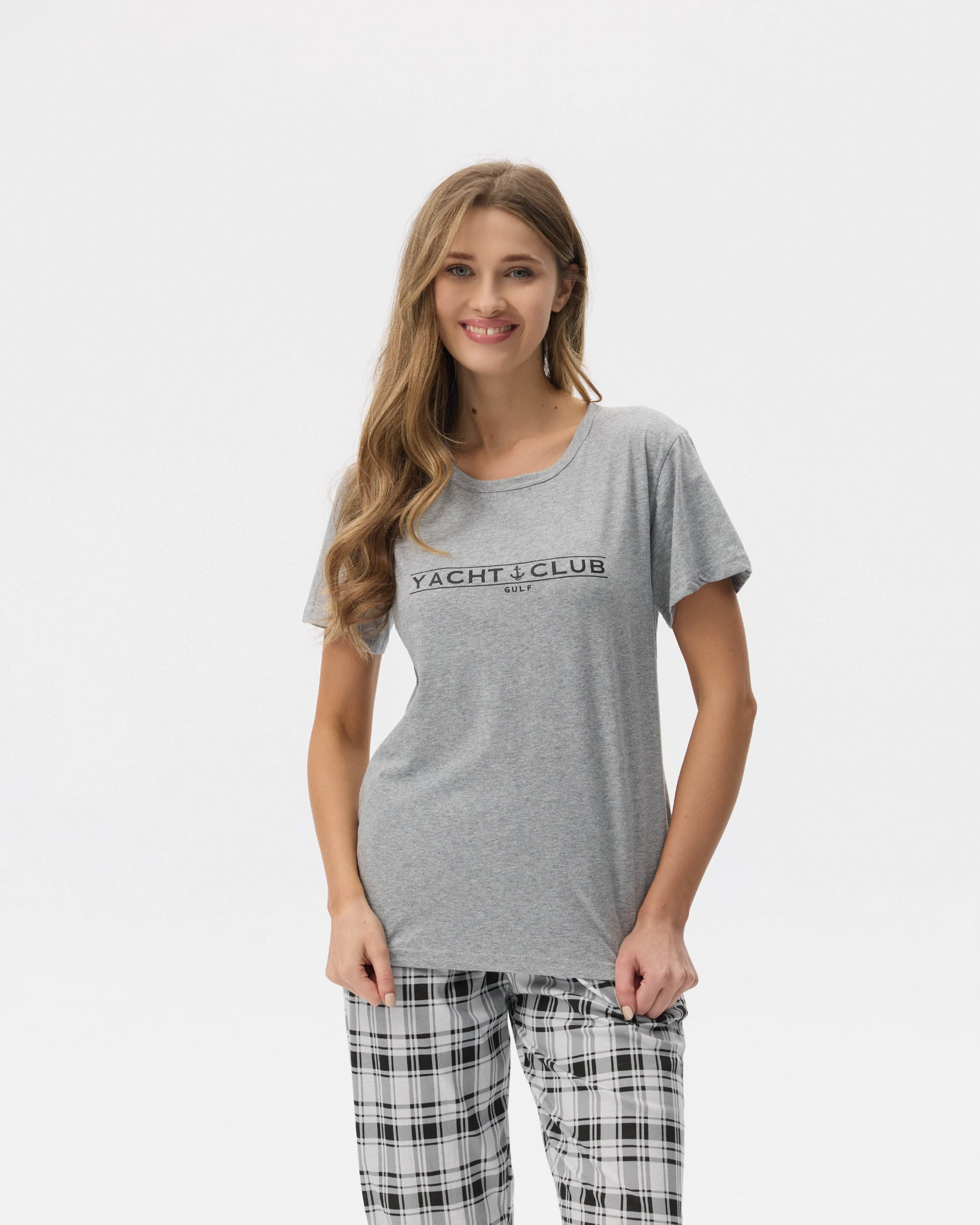 بيجامة نسائية - قطعتين (M-2XL)