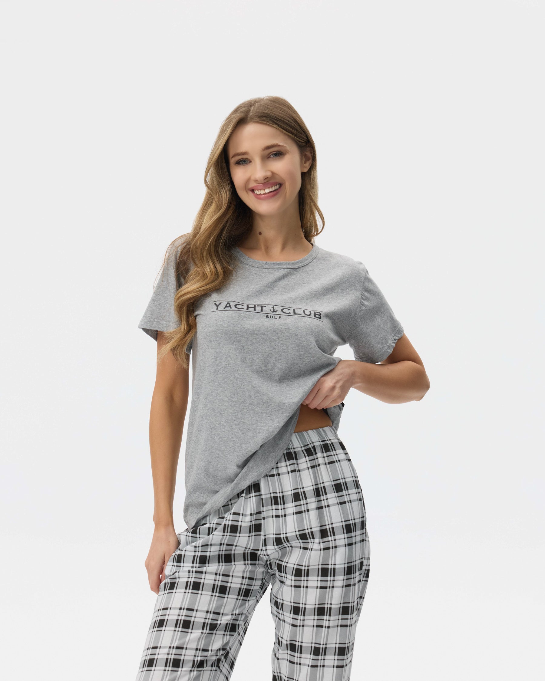 بيجامة نسائية - قطعتين (M-2XL)