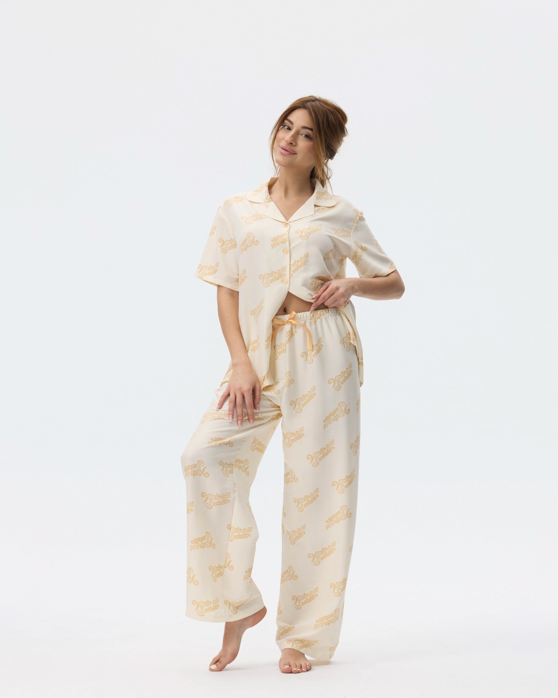 بيجامة نسائية - قطعتين (3XL-6XL)