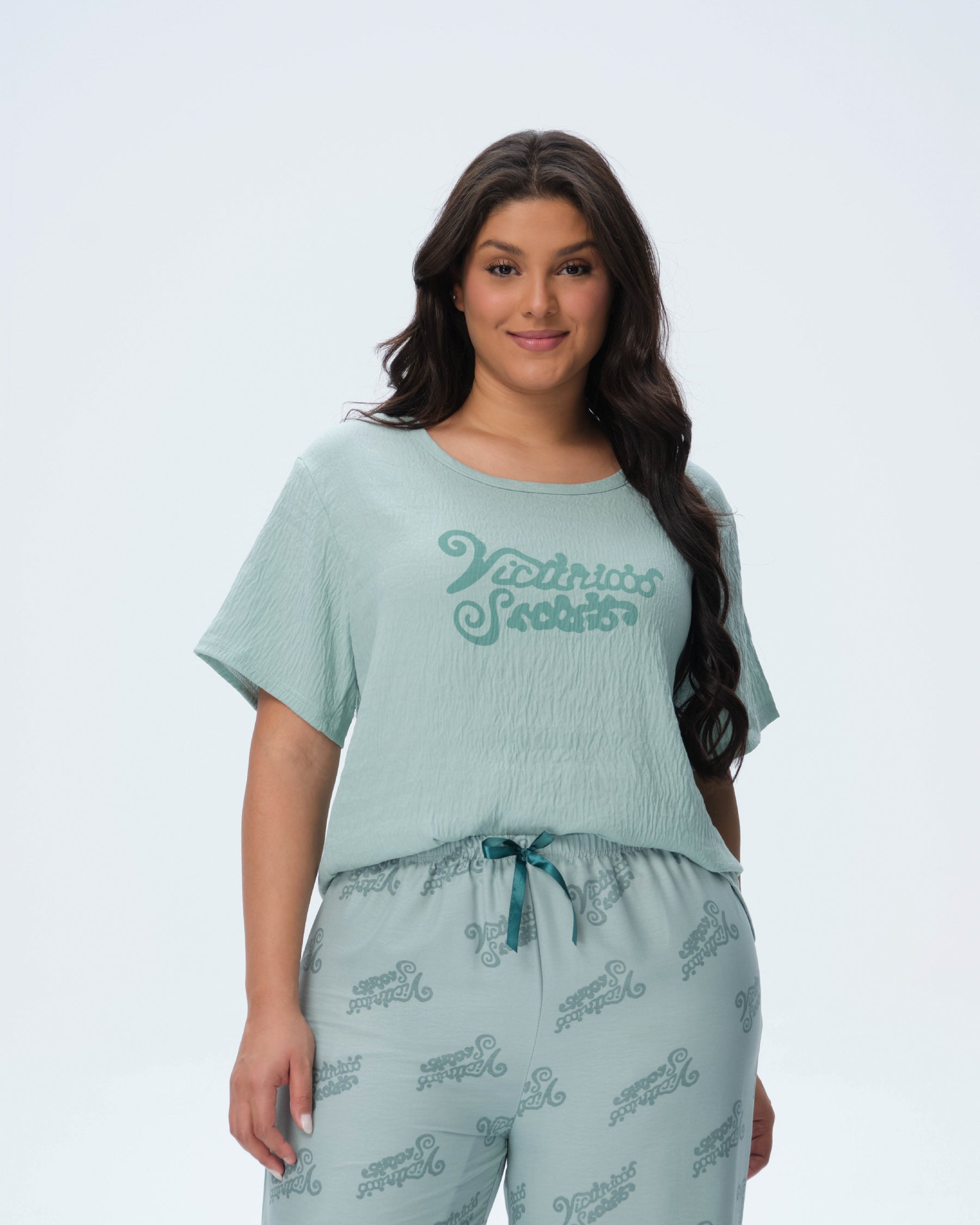 بيجامة نسائية - قطعتين (3XL-6XL)