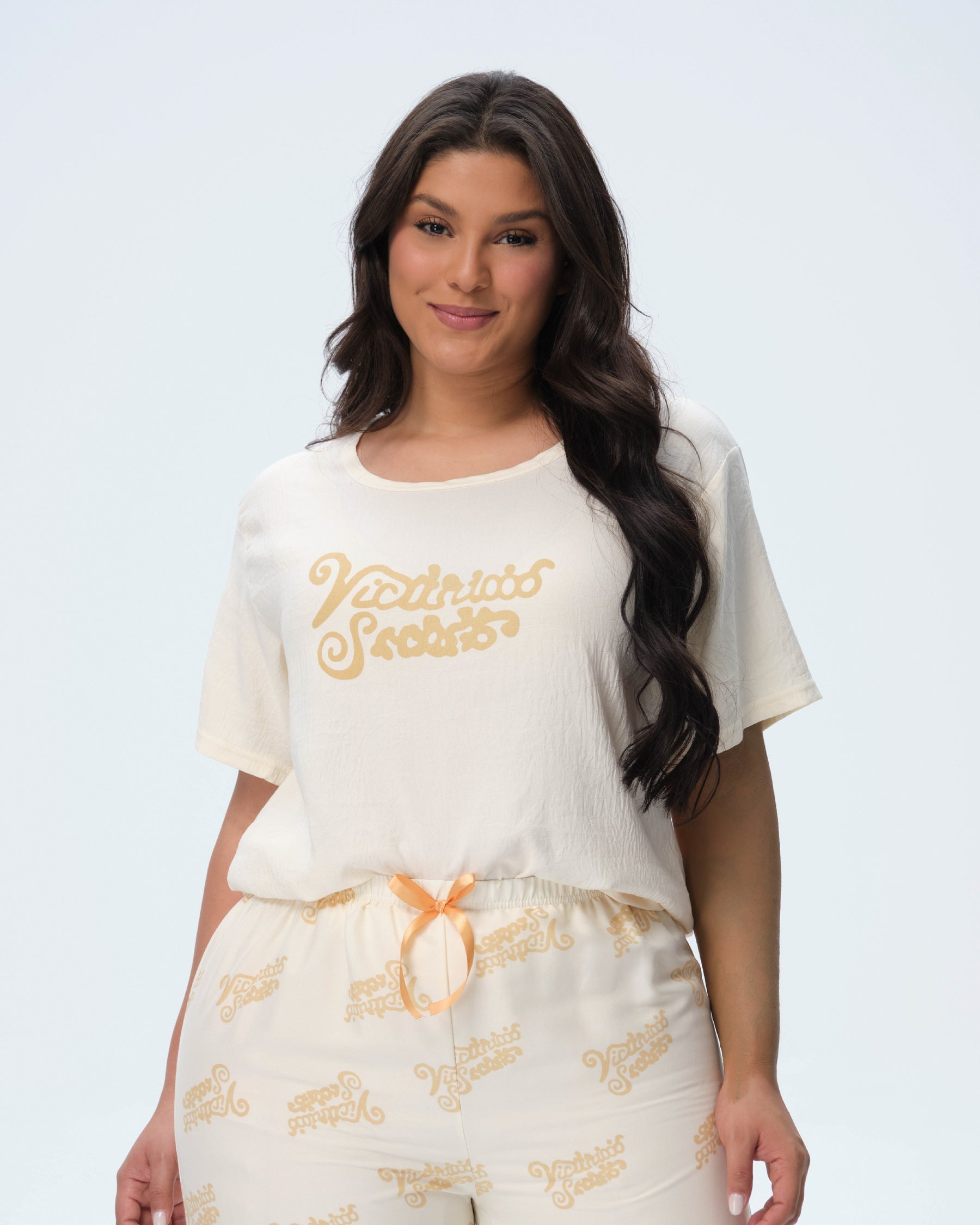 بيجامة نسائية - قطعتين (3XL-6XL)
