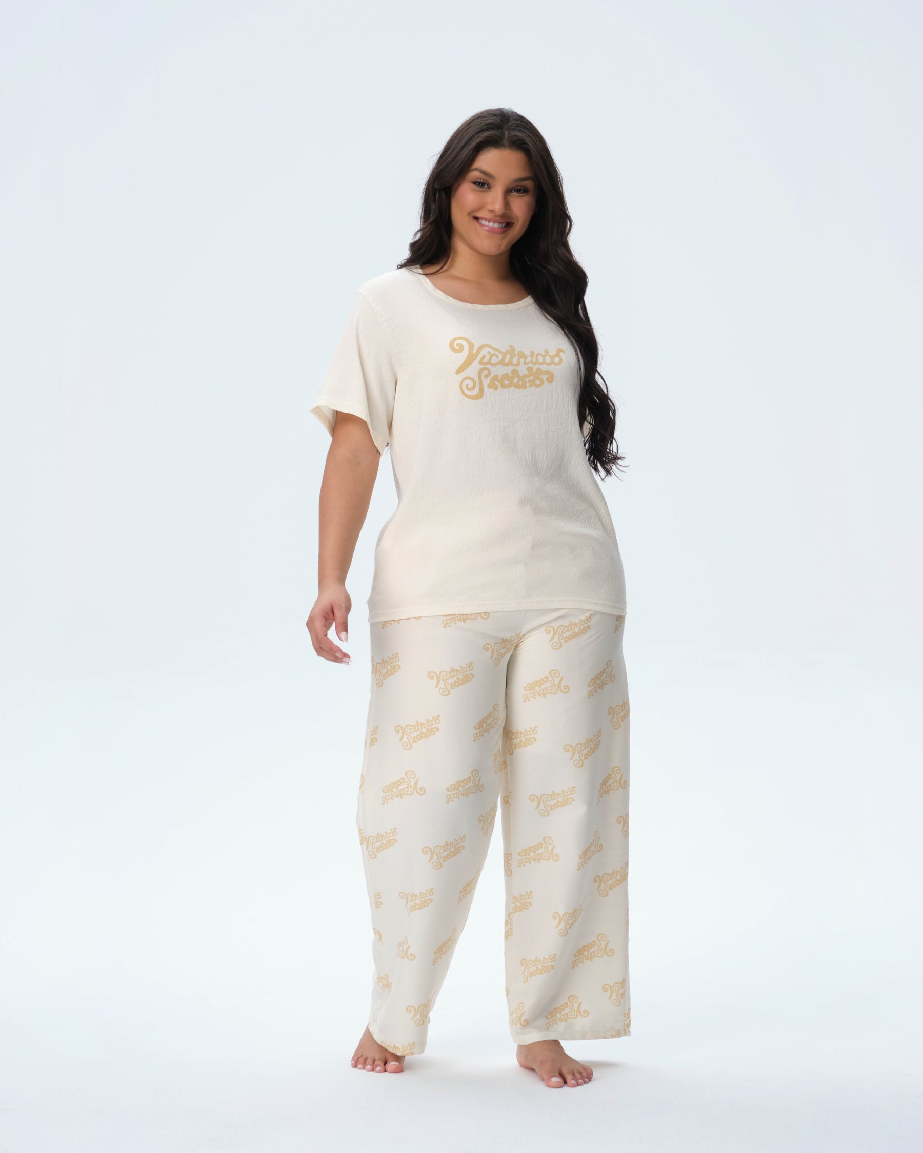 بيجامة نسائية - قطعتين (3XL-6XL)