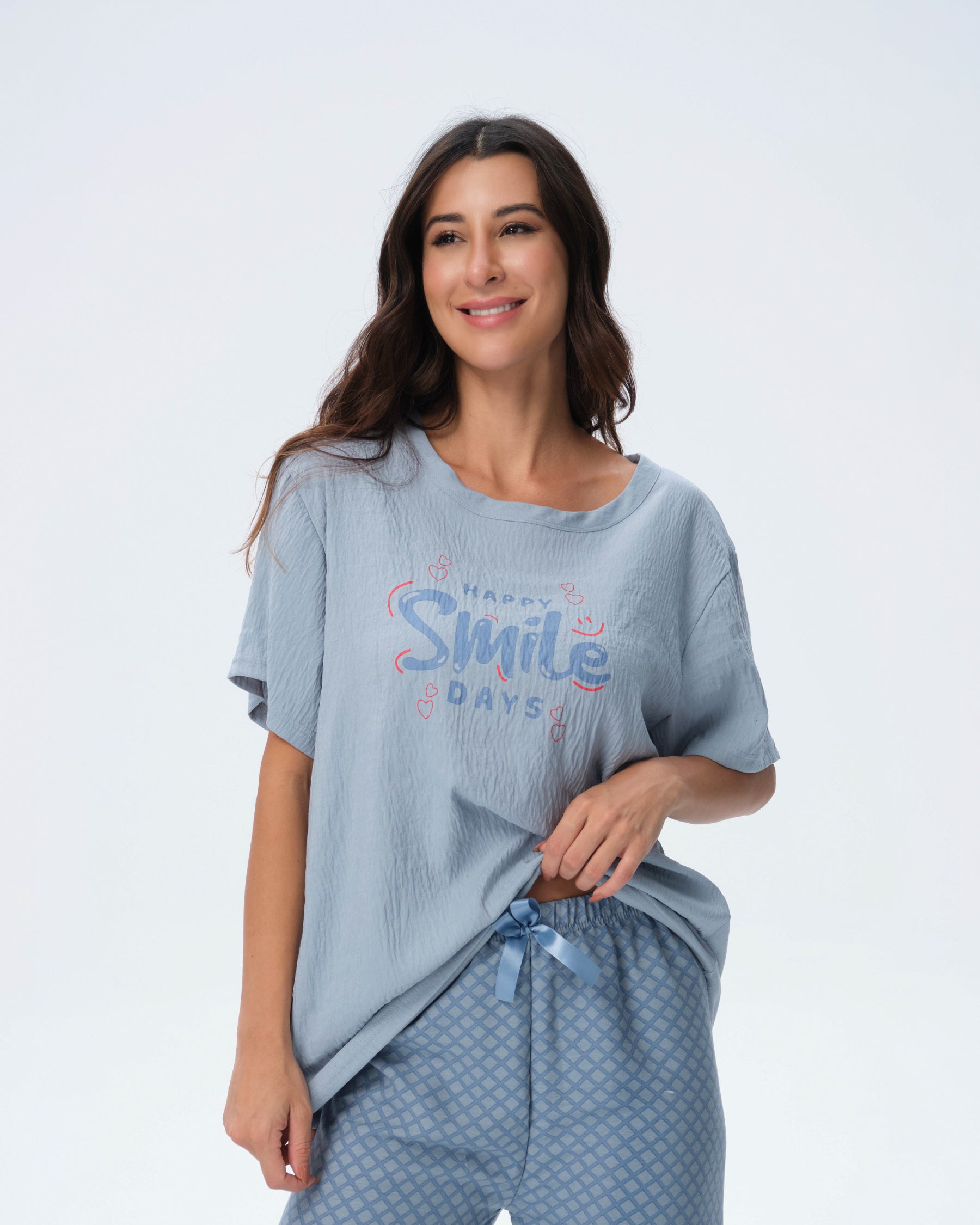 بيجامة نسائية - قطعتين (M-2XL)