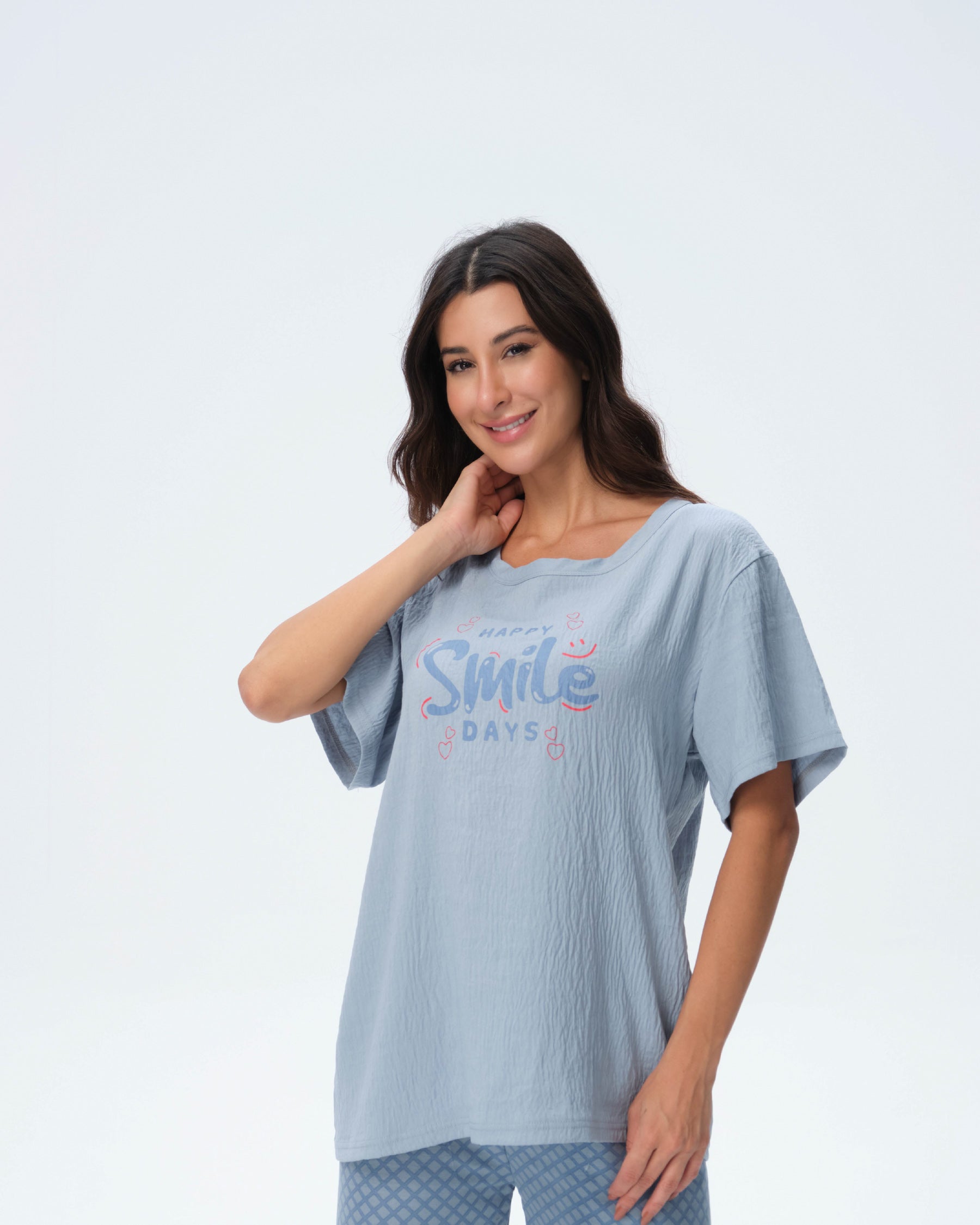 بيجامة نسائية - قطعتين (M-2XL)