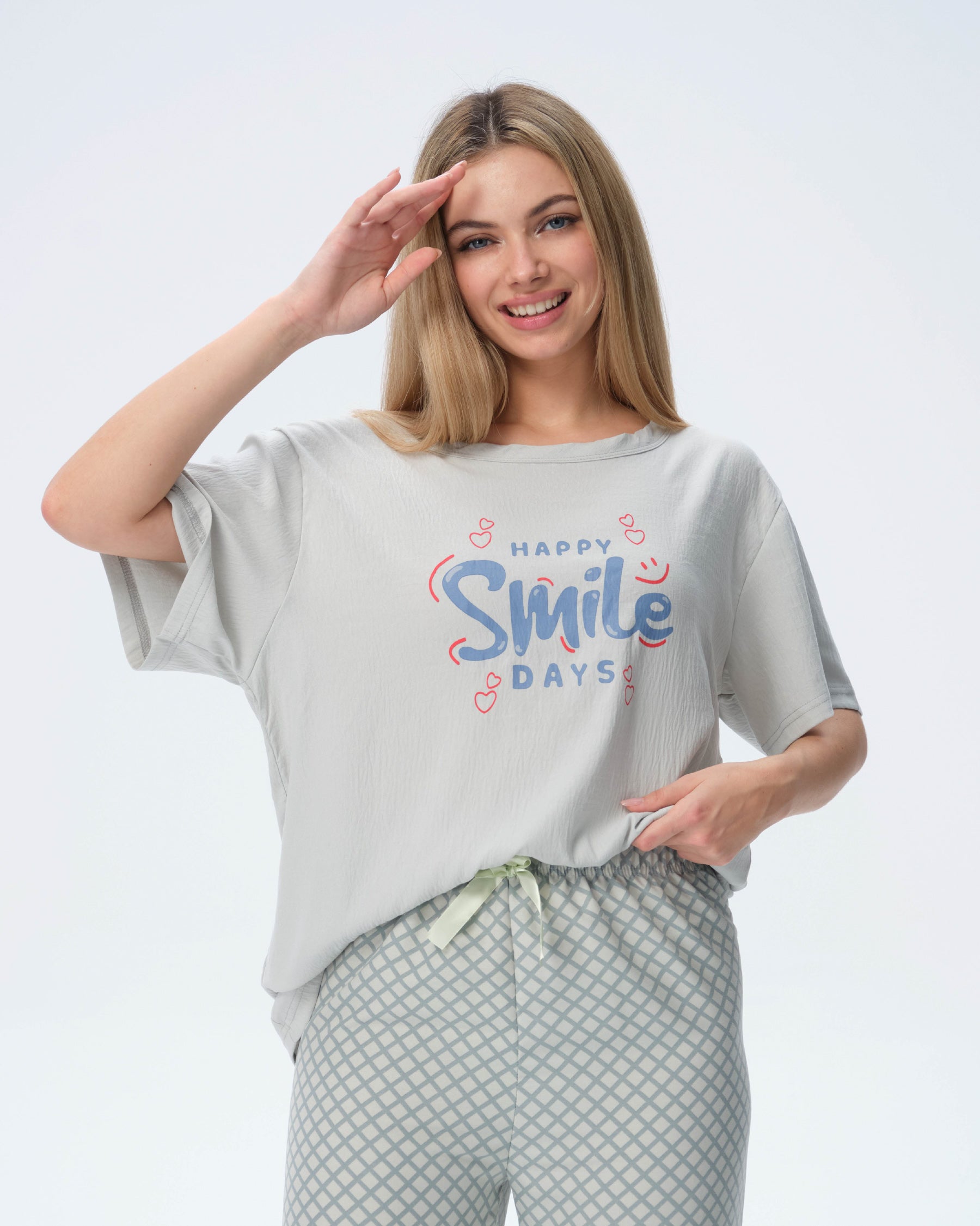 بيجامة نسائية - قطعتين (M-2XL)