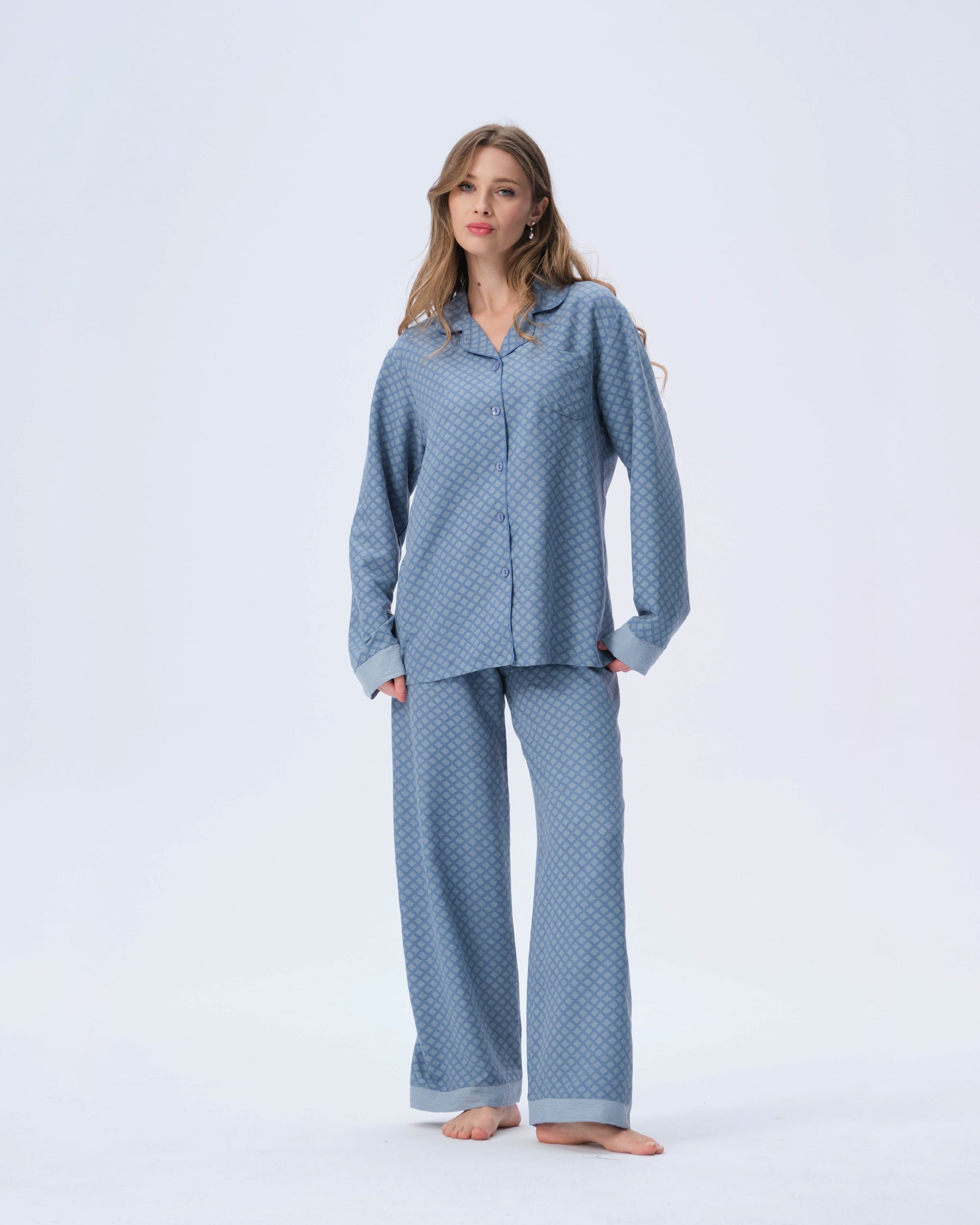 بيجامة نسائية - قطعتين (M-2XL)