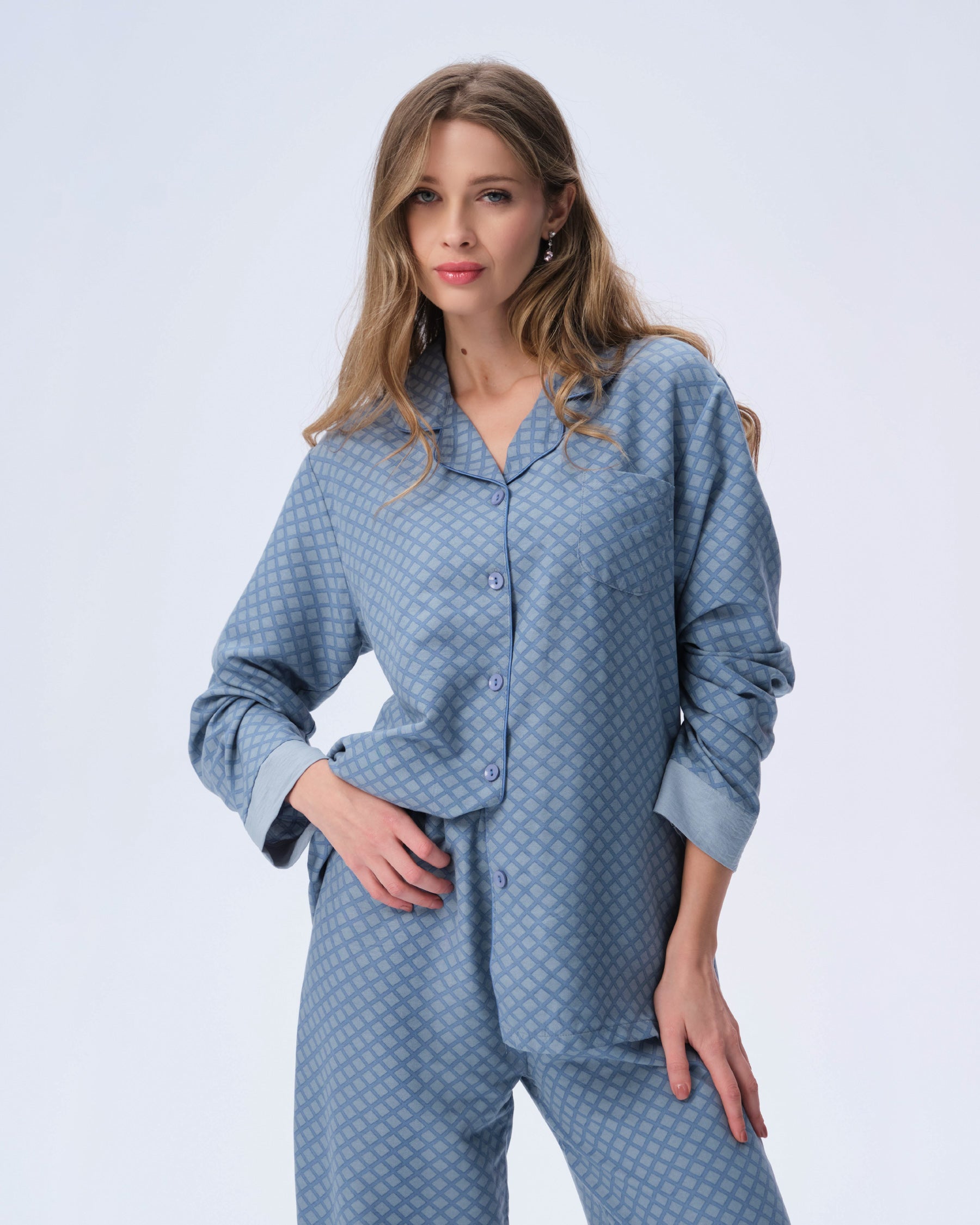 بيجامة نسائية - قطعتين (3XL-6XL)