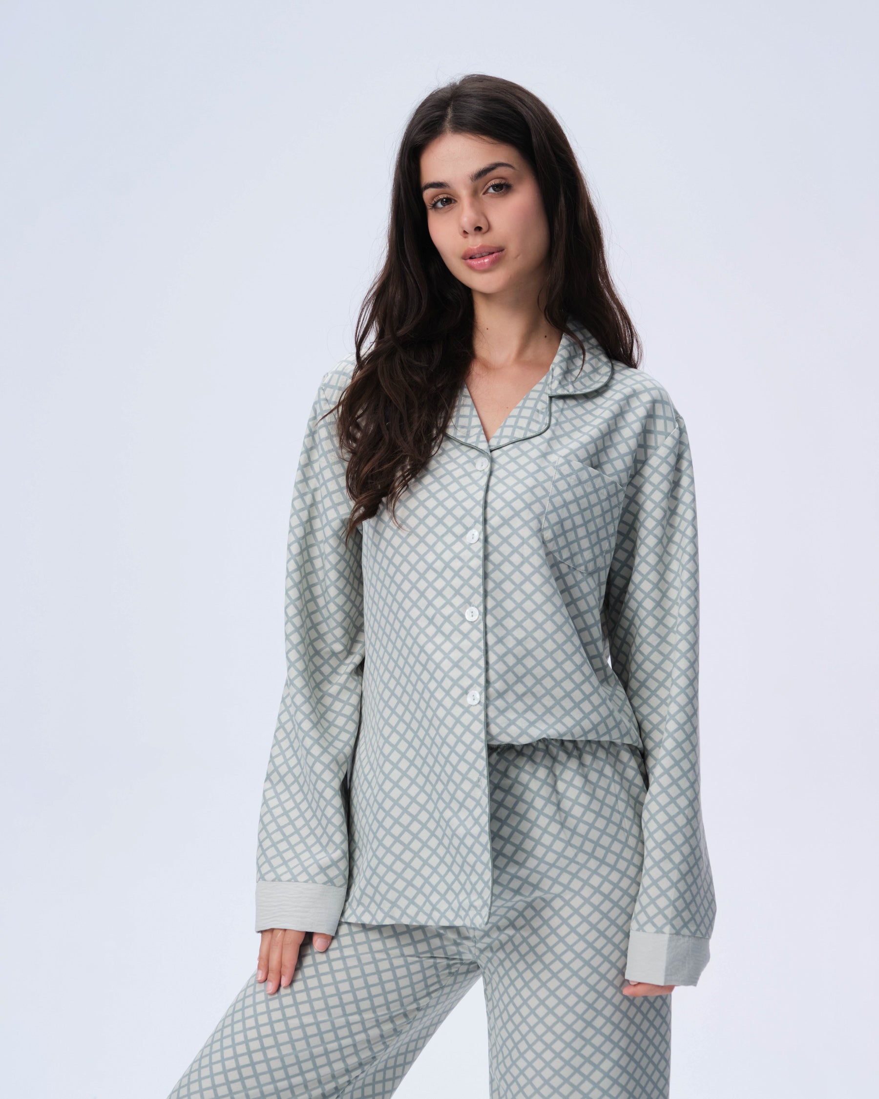 بيجامة نسائية - قطعتين (M-2XL)