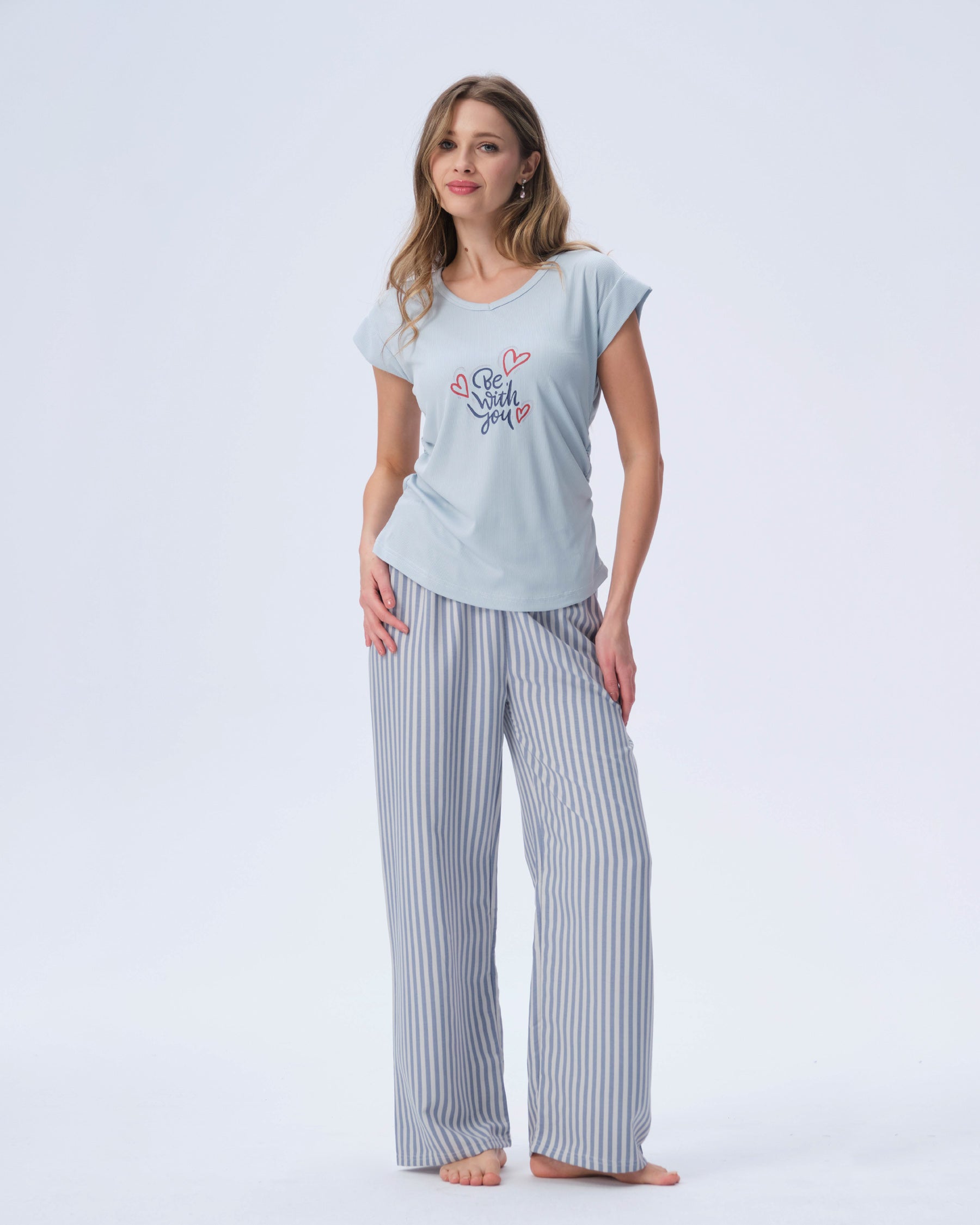 بيجامة نسائية - قطعتين (M-2XL)