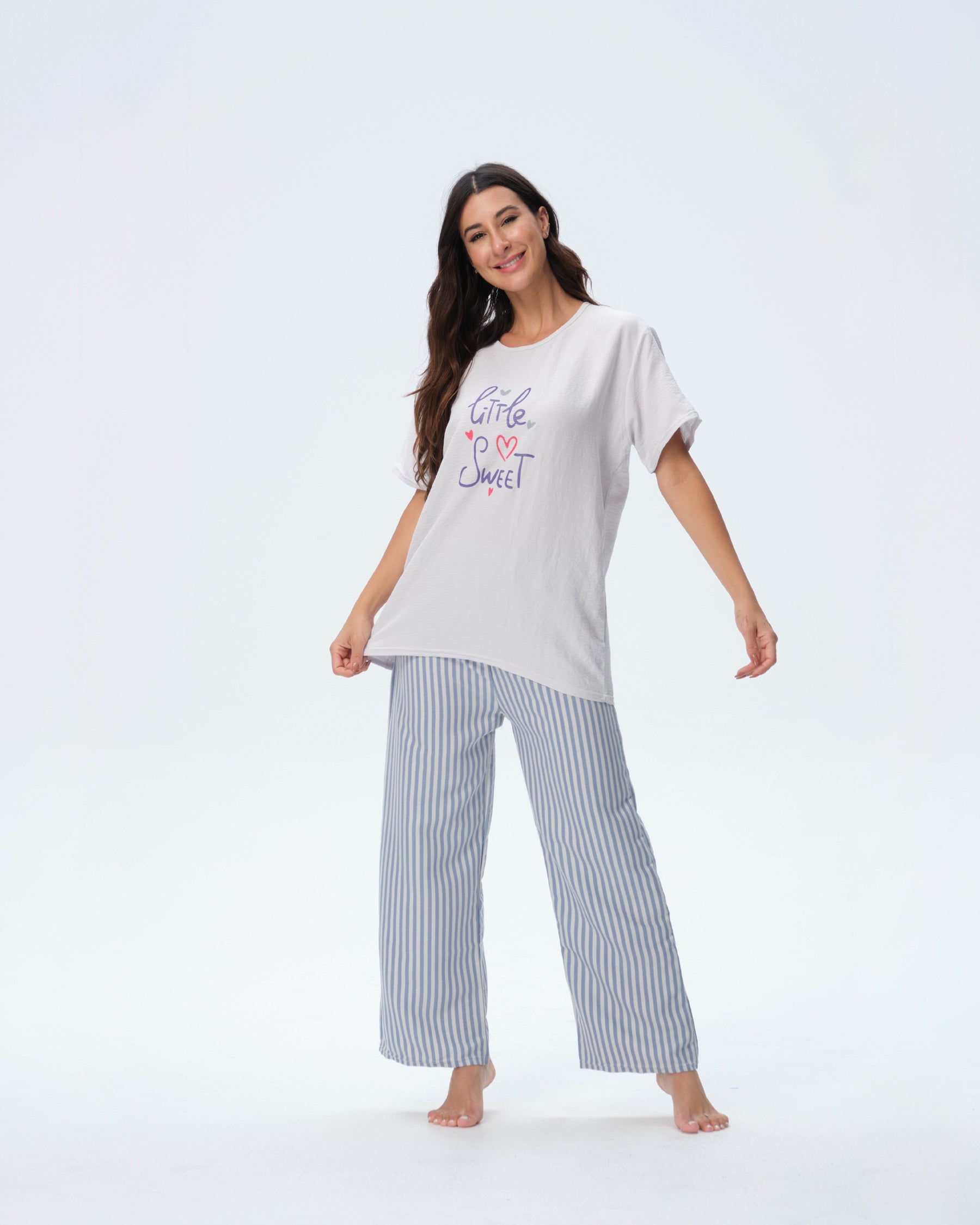بيجامة نسائية - قطعتين (M-2XL)