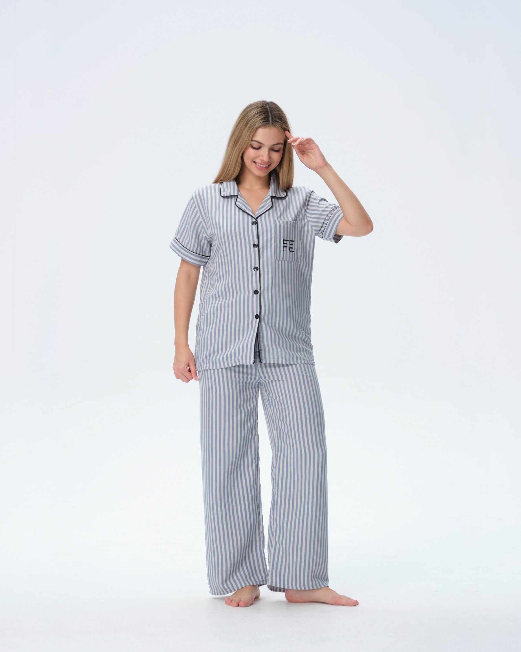 بيجامة نسائية - قطعتين (M-2XL)