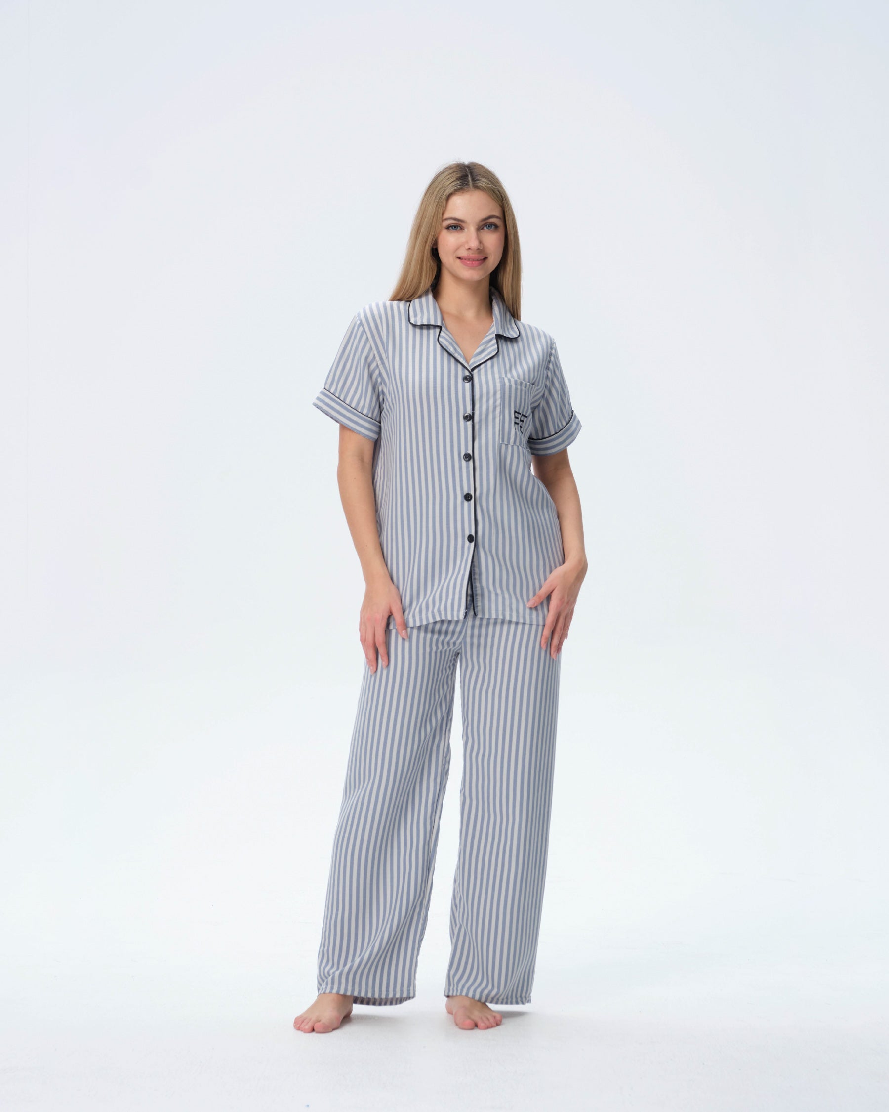 بيجامة نسائية - قطعتين (3XL-6XL)