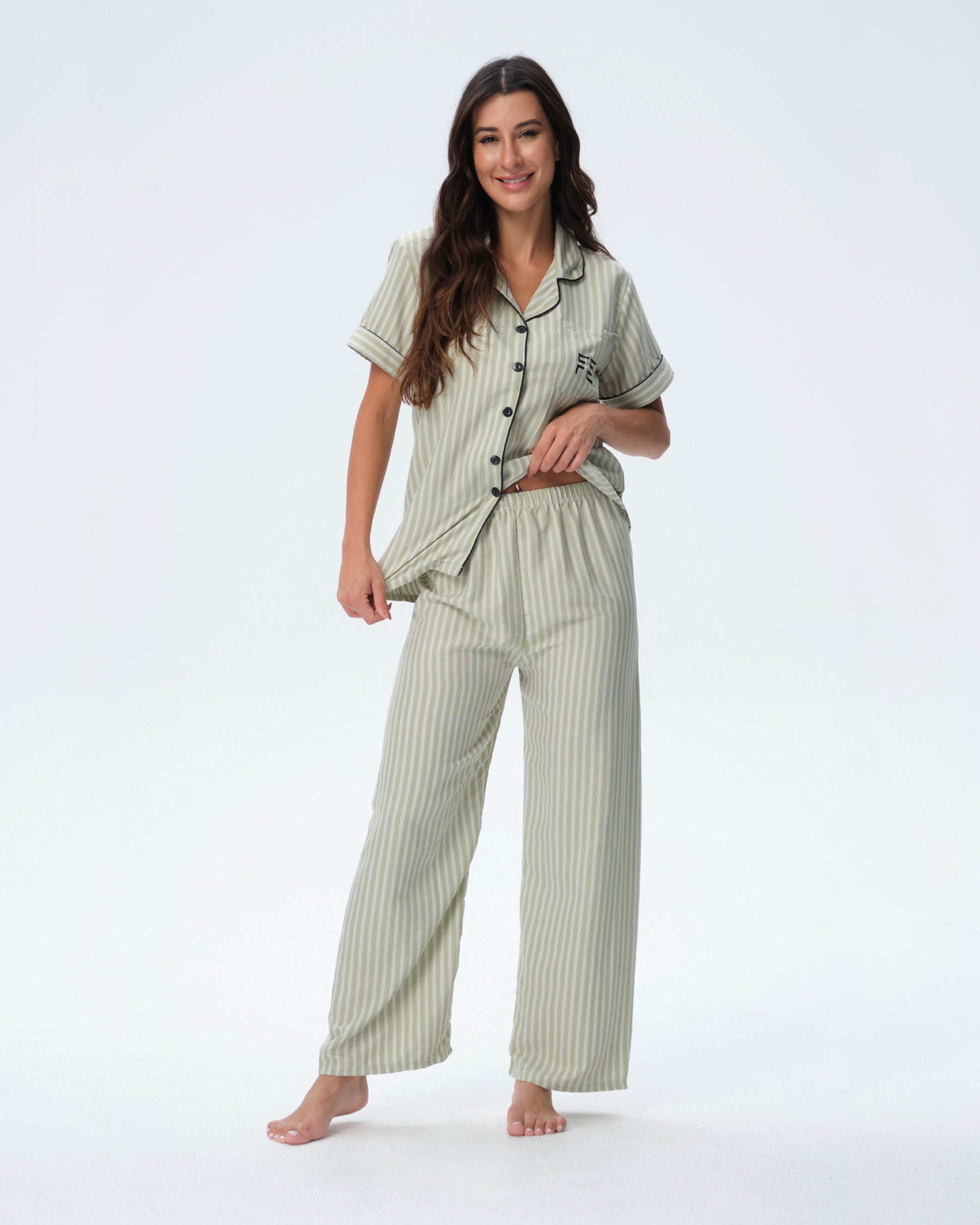 بيجامة نسائية - قطعتين (M-2XL)