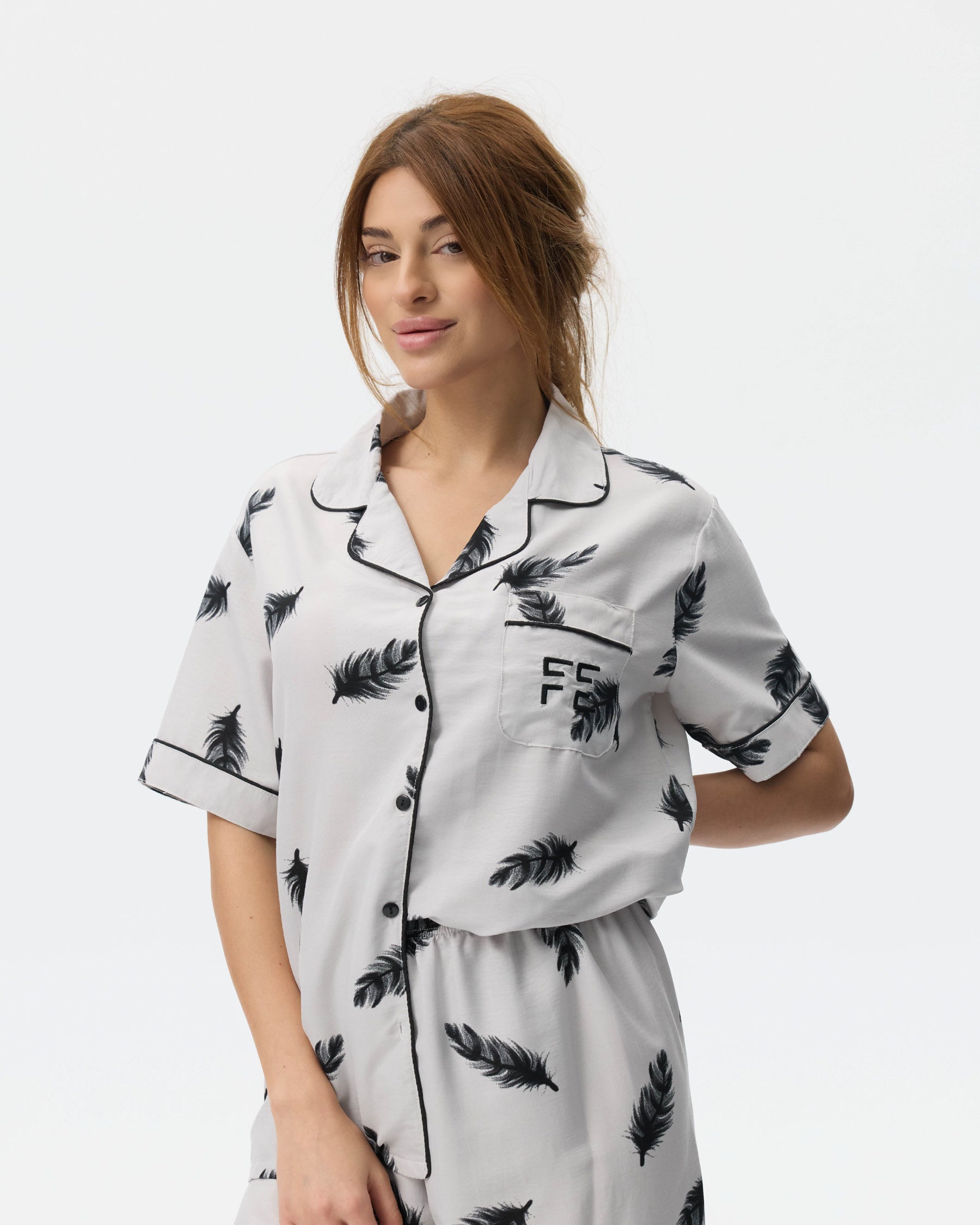 بيجامة نسائية - قطعتين (3XL-6XL)
