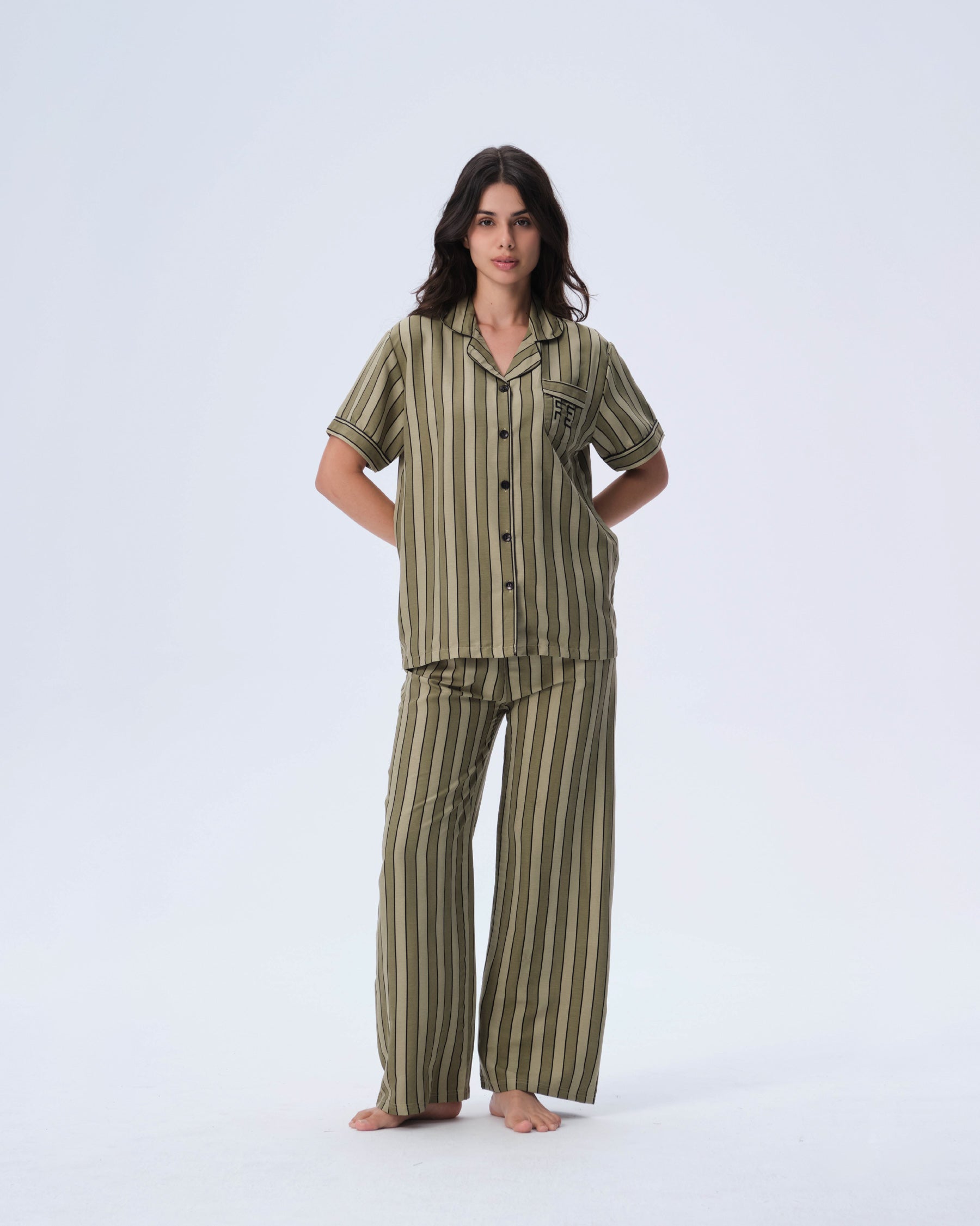 بيجامة نسائية - قطعتين (3XL-6XL)