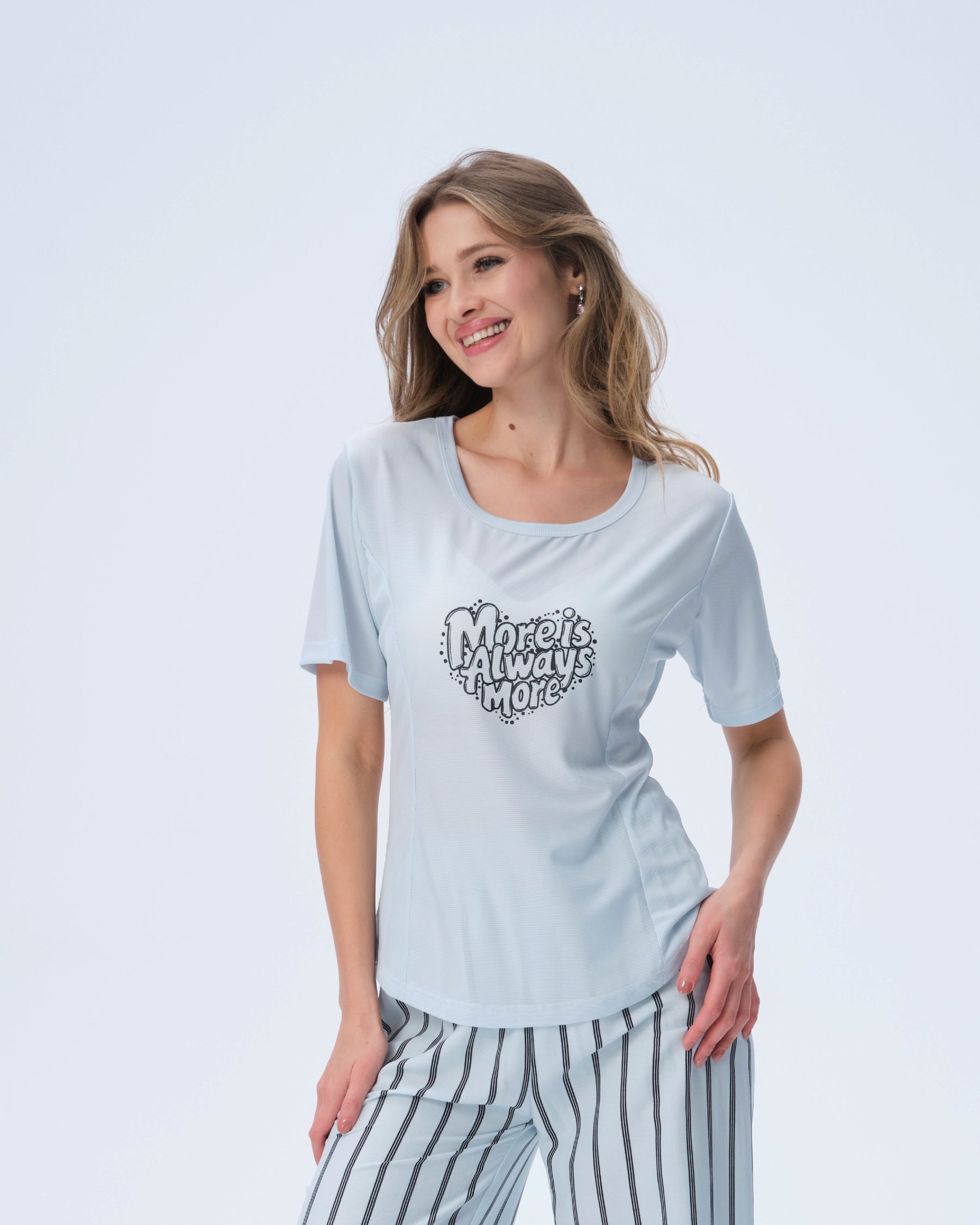 بيجامة نسائية - قطعتين (M-2XL)