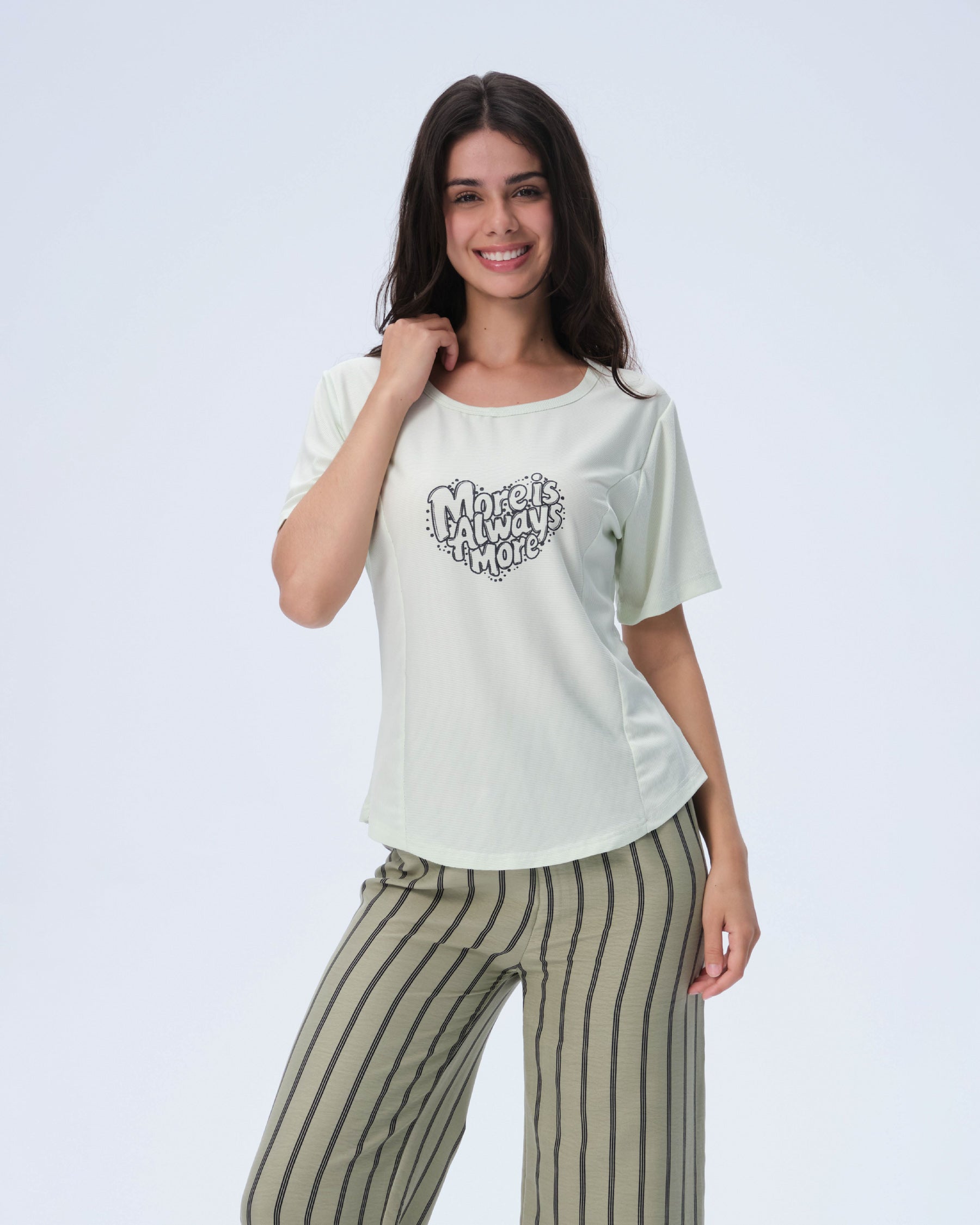 بيجامة نسائية - قطعتين (M-2XL)