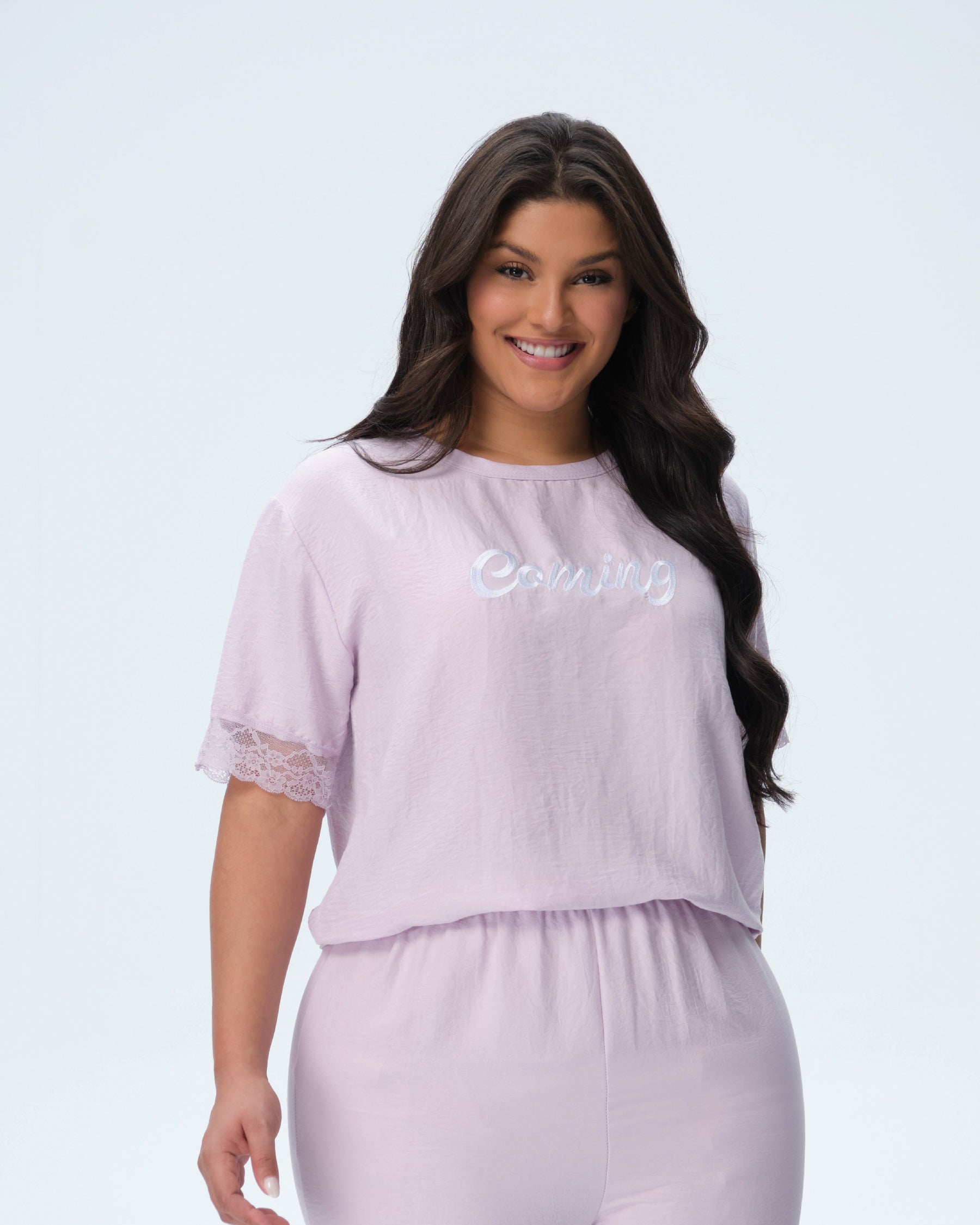 بيجامة نسائية - قطعتين (3XL-6XL)