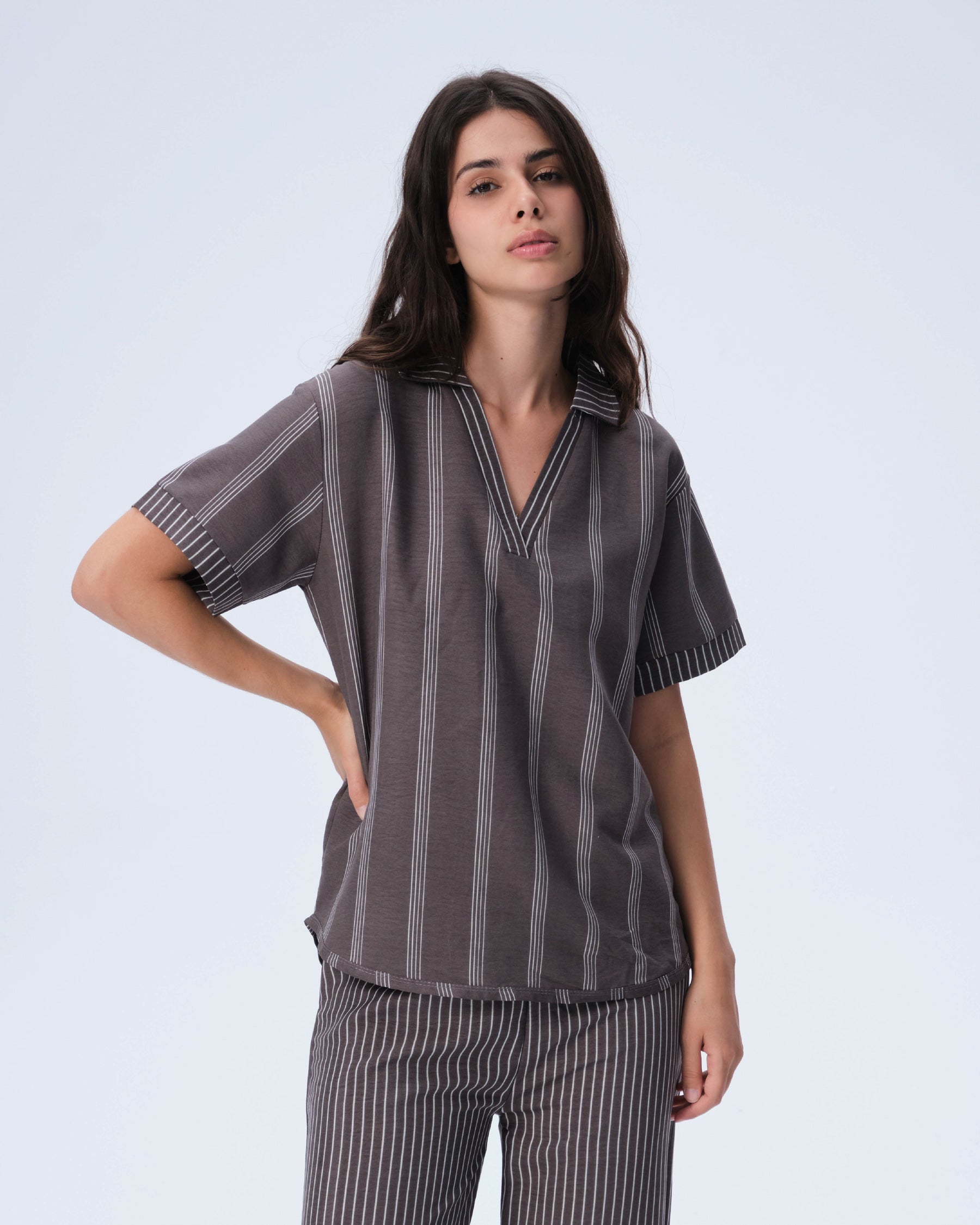 بيجامة نسائية - قطعتين (M-2XL)