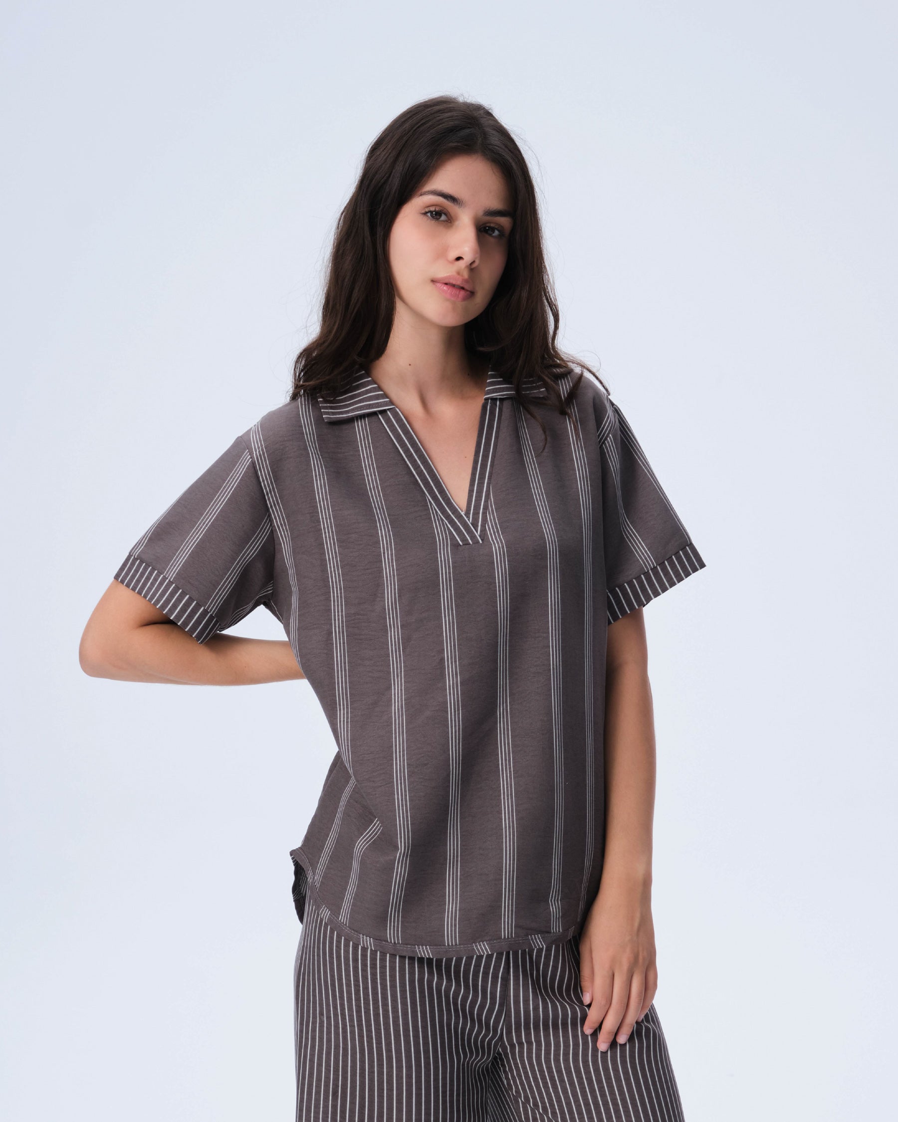 بيجامة نسائية - قطعتين (M-2XL)
